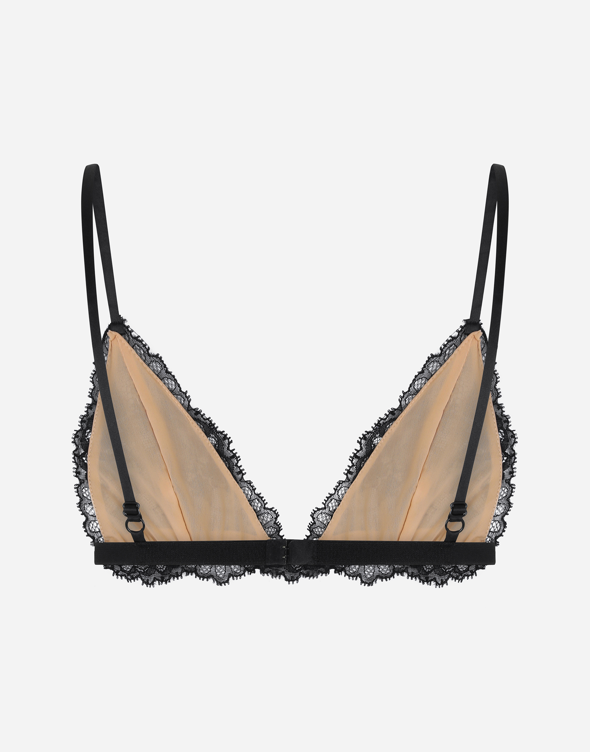 Chantilly lace triangle bra in Black for Women