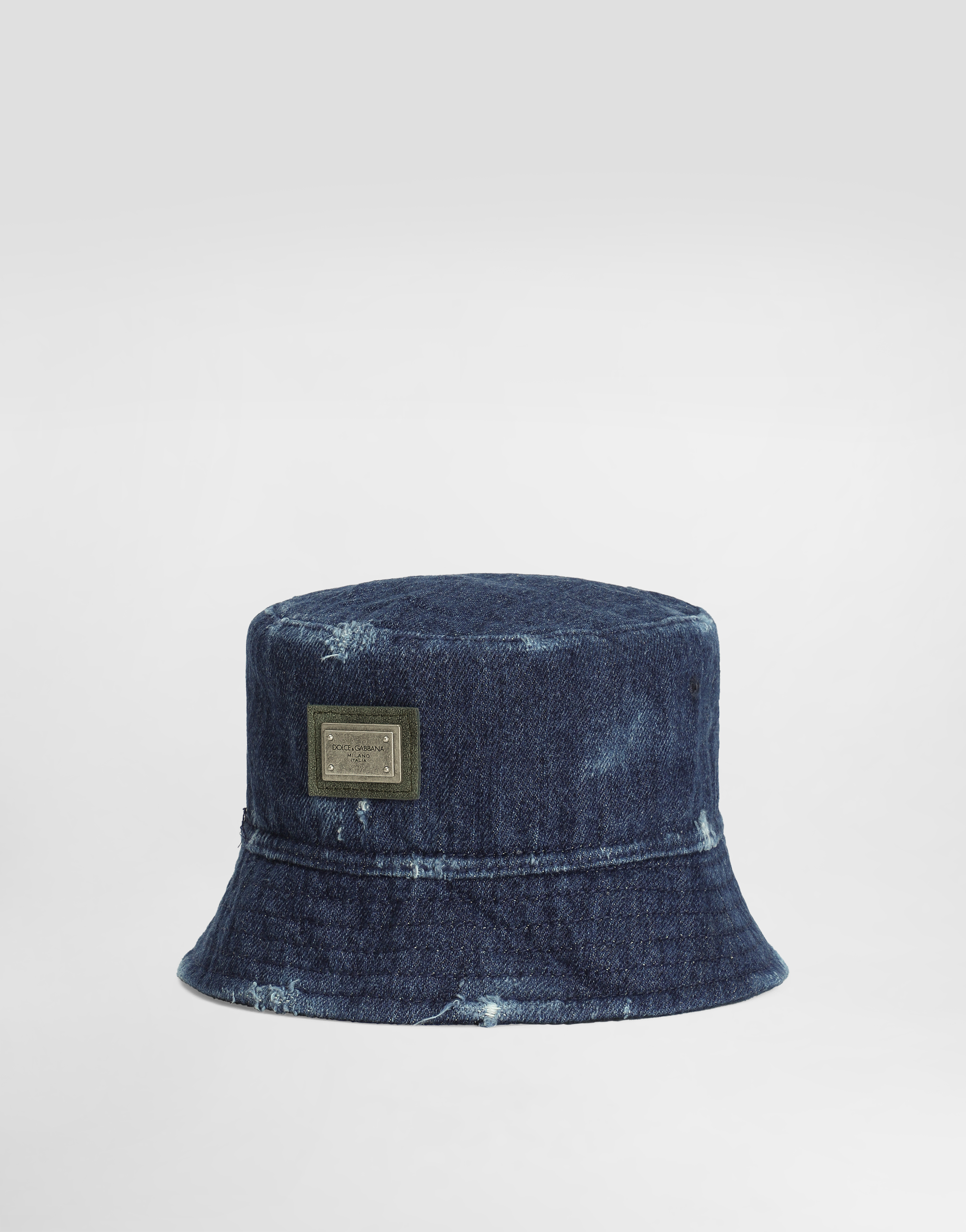 マルチカラーのボーイズ Bucket hat with dolce&gabbana logo plate