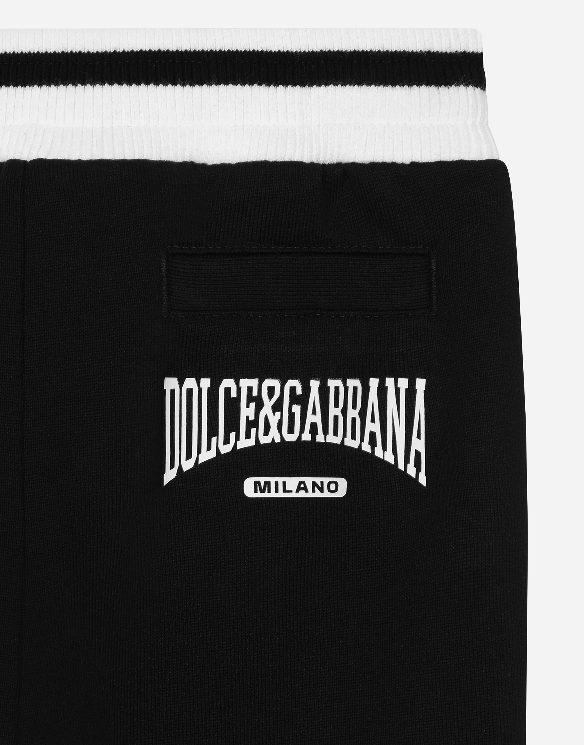 Jersey jogging pants with Dolce&Gabbana logo