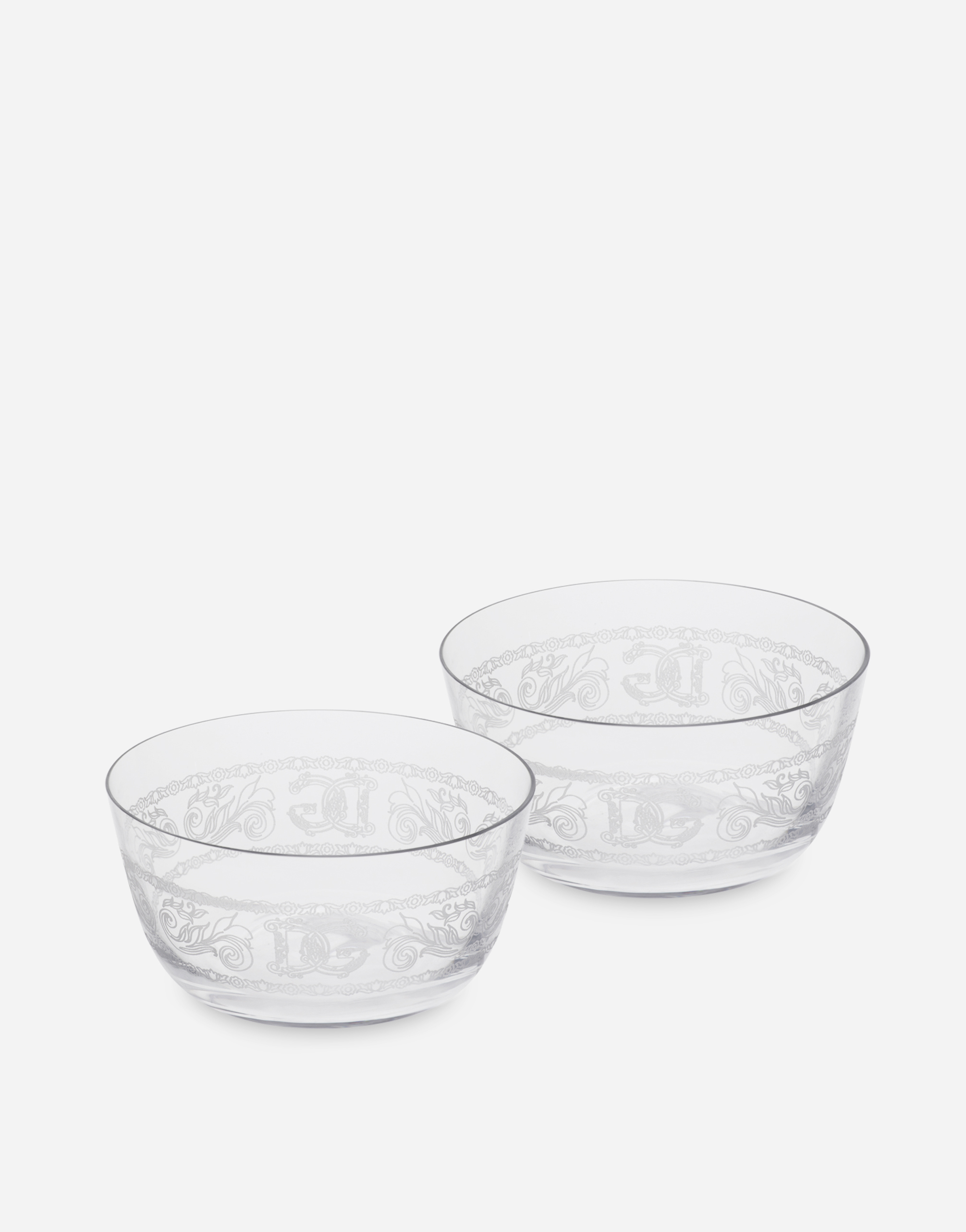 Dolce & Gabbana Set 2 Ice Cream Bowls In Multicolor