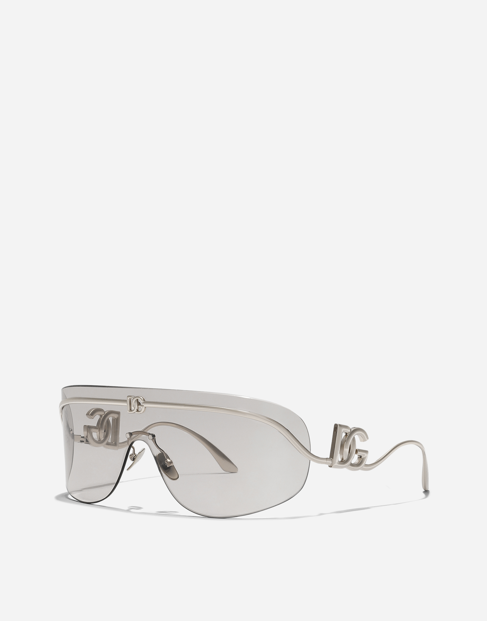 Dolce & Gabbana Statement Sunglasses In Silver