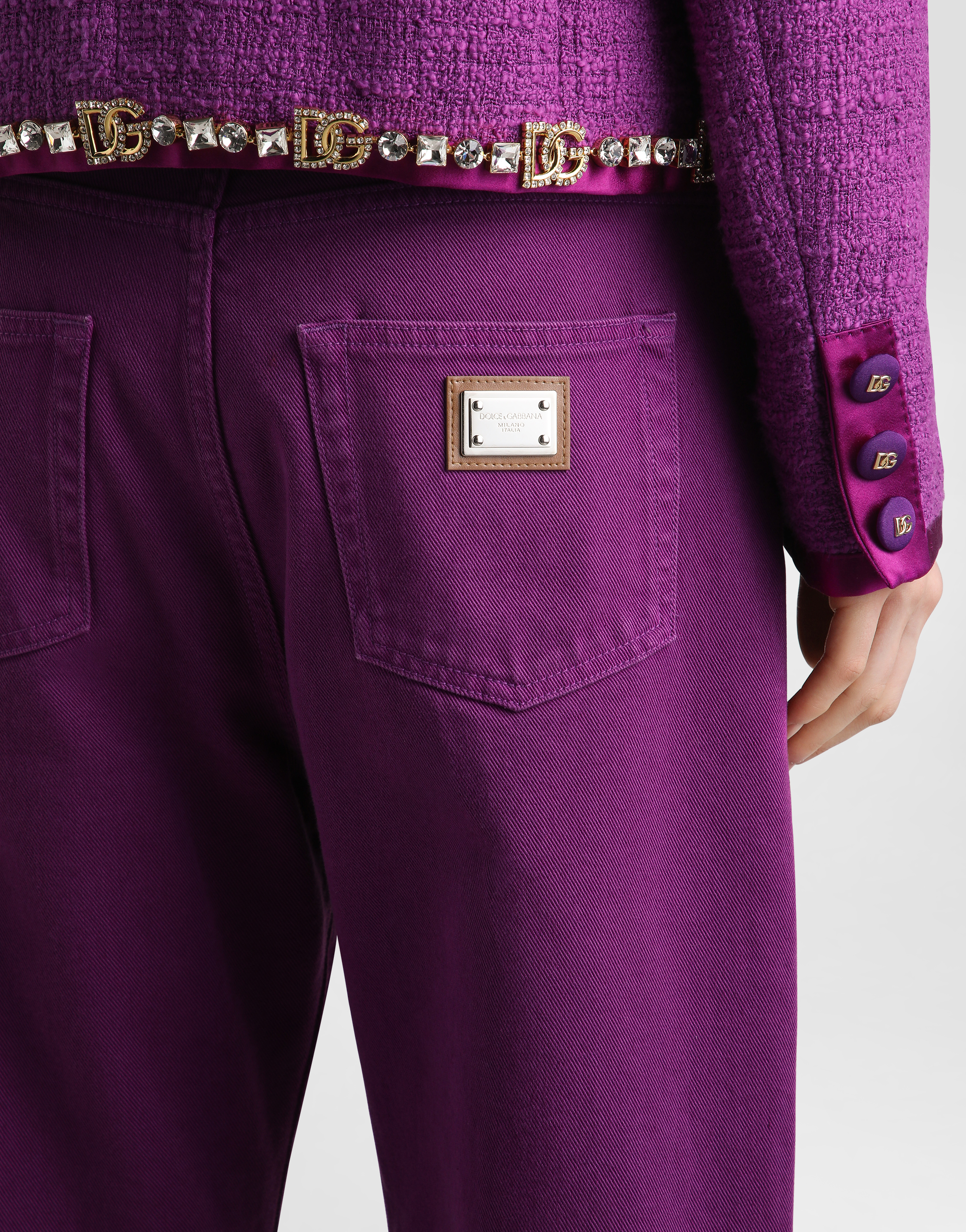 Dolce & Gabbana 5-pocket Denim Trousers In Multi