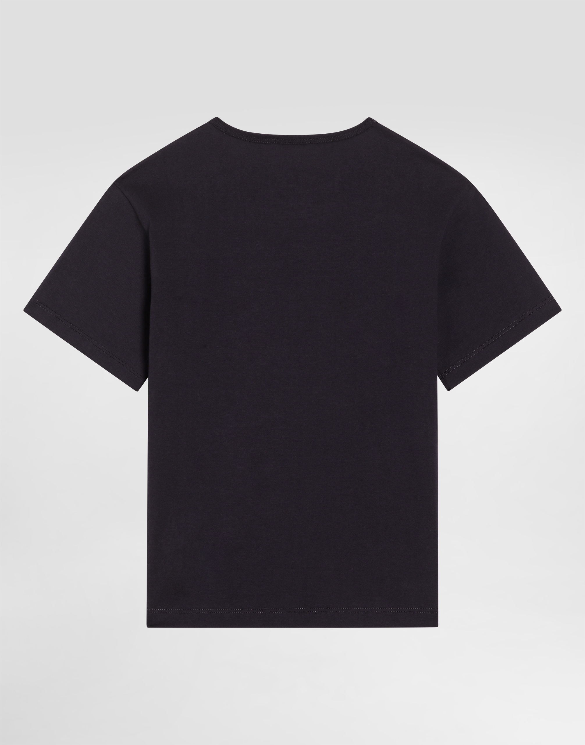  Dolce & Gabbana Jersey-t-shirt Mit Logoplakette - Mann T-shirts Und Sweatshirts Blau Baumwolle 4 Years 
