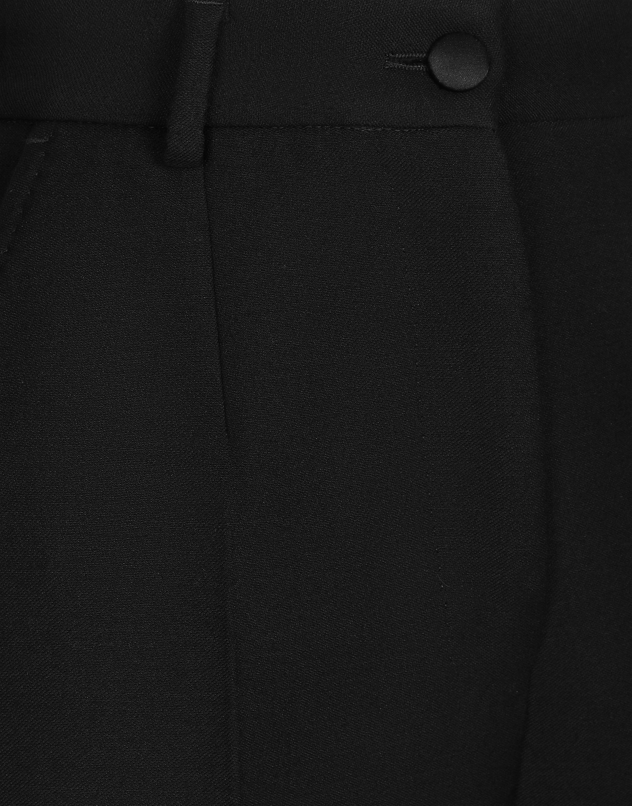 Dolce & Gabbana Pleated Wool-blend Gabardine Straight-leg Pants In Black