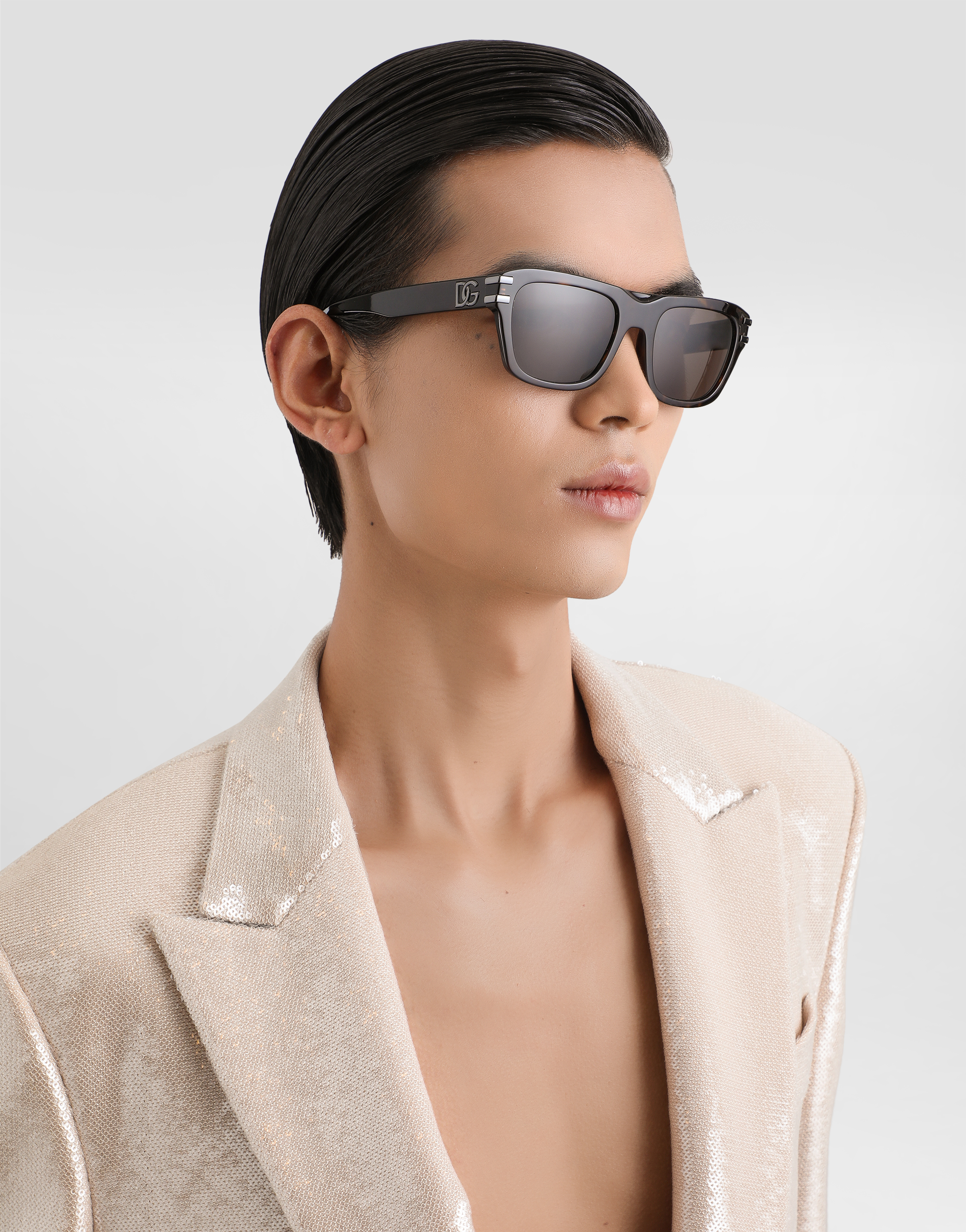 Single-breasted sicilia light jacket with sequins