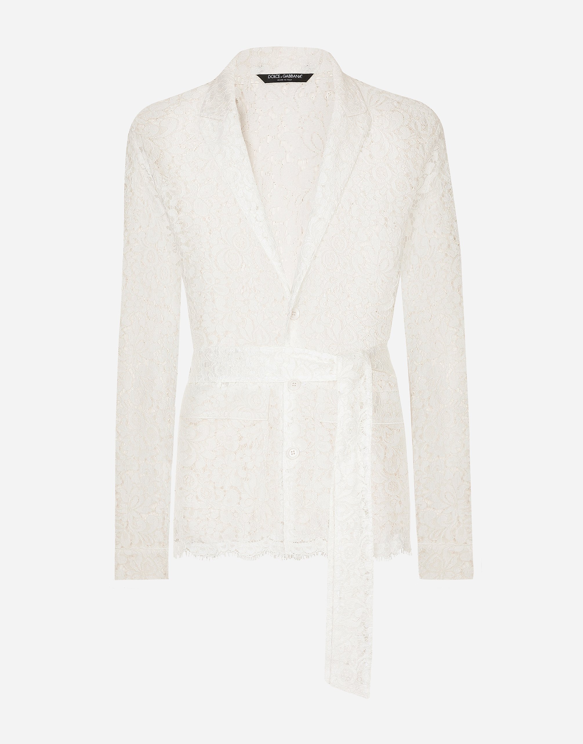 Dolce & Gabbana Lace Robe - Man Underwear And Loungewear White