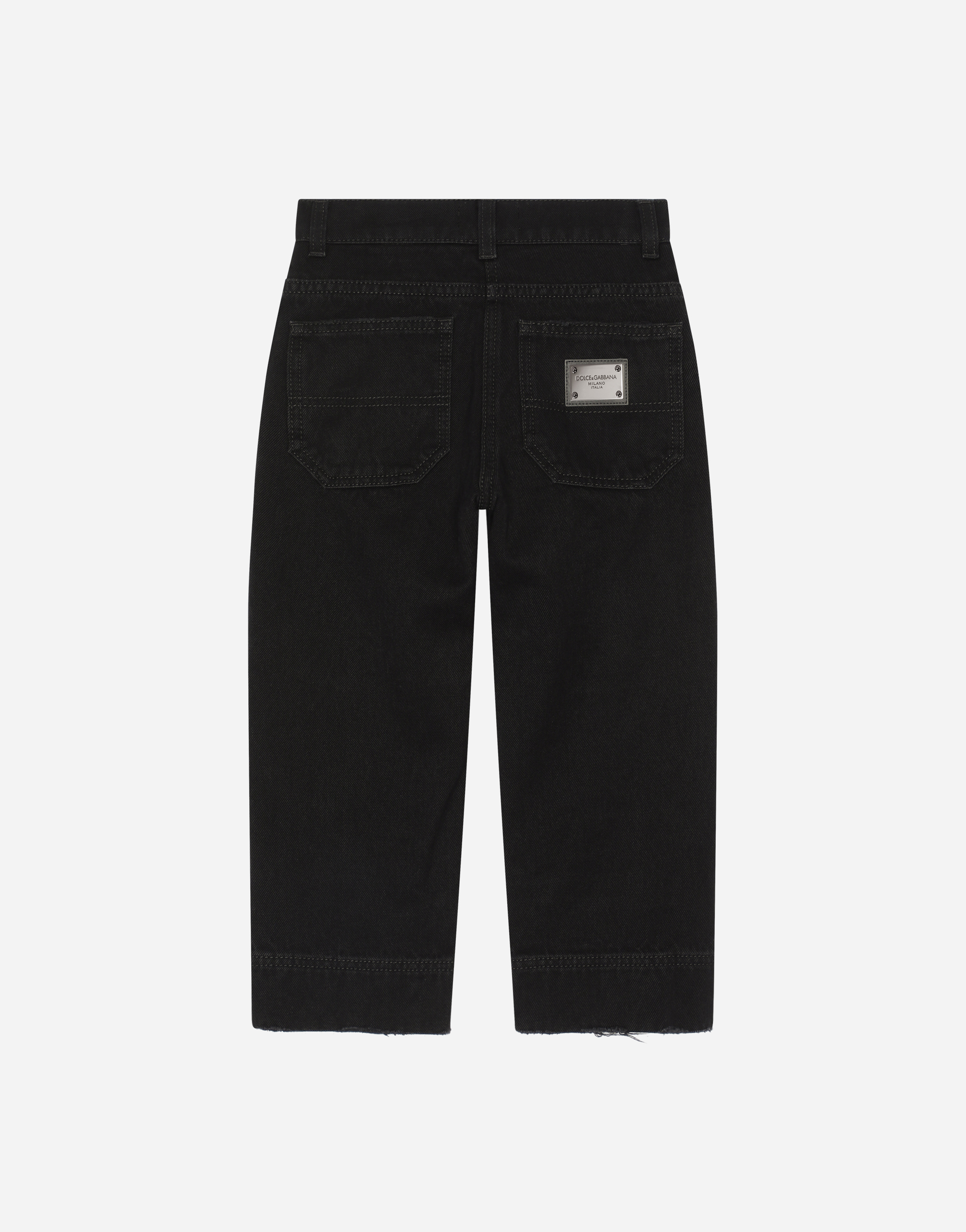 DOLCE & GABBANA DENIM JEANS WITH ABRASIONS