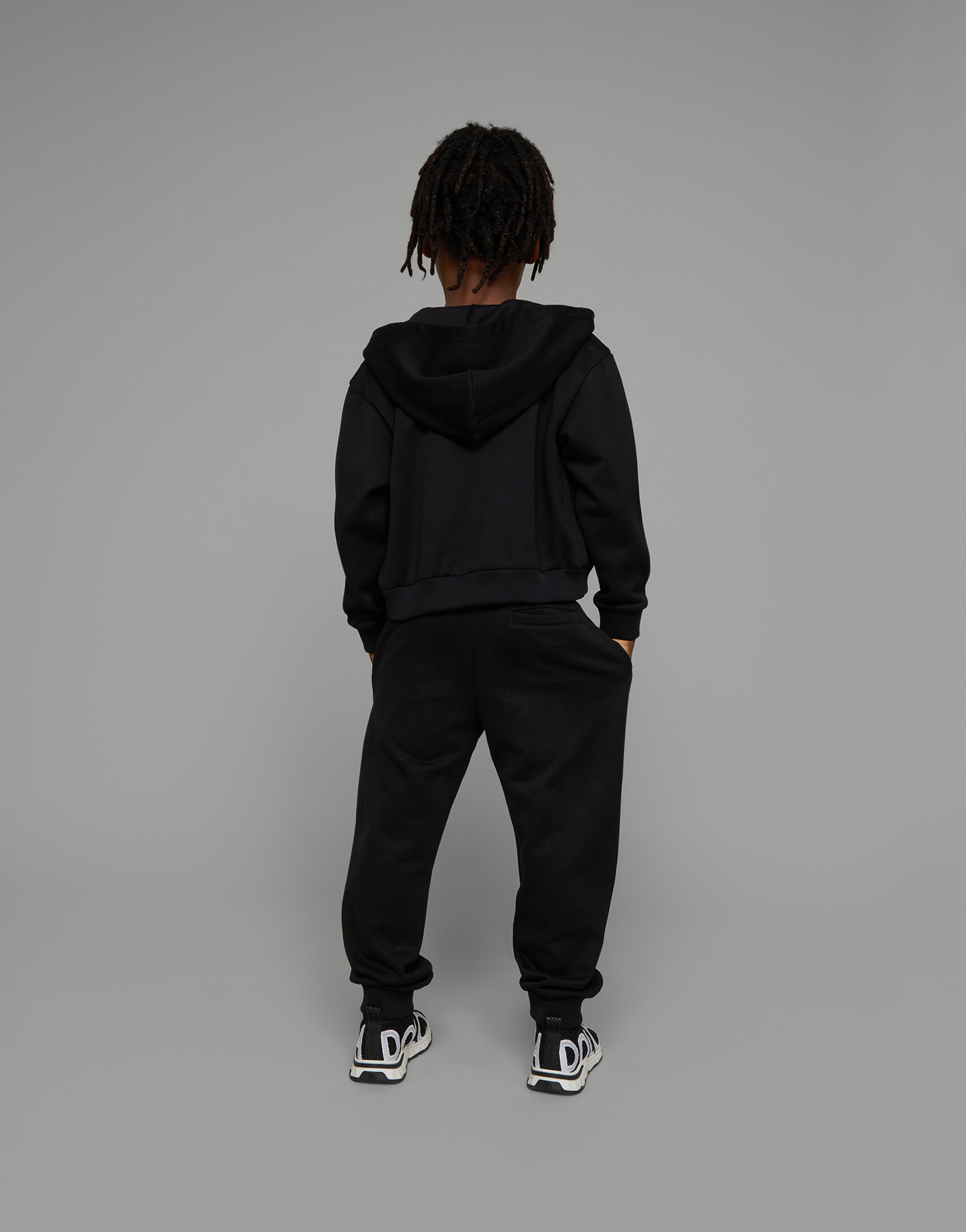 DOLCE & GABBANA COTTON JOGGING PANTS WITH LOGO PRINT