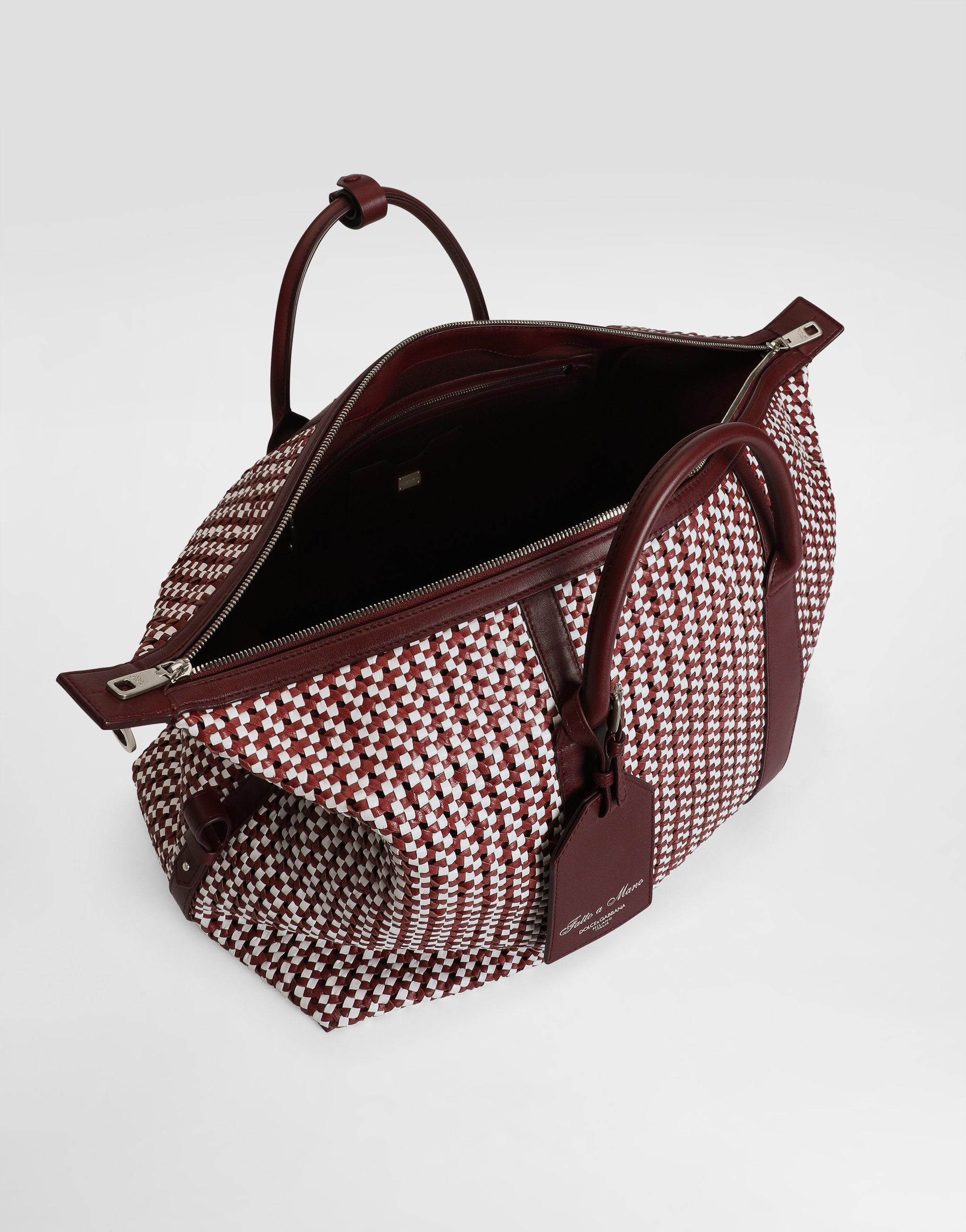 Leather travel bag