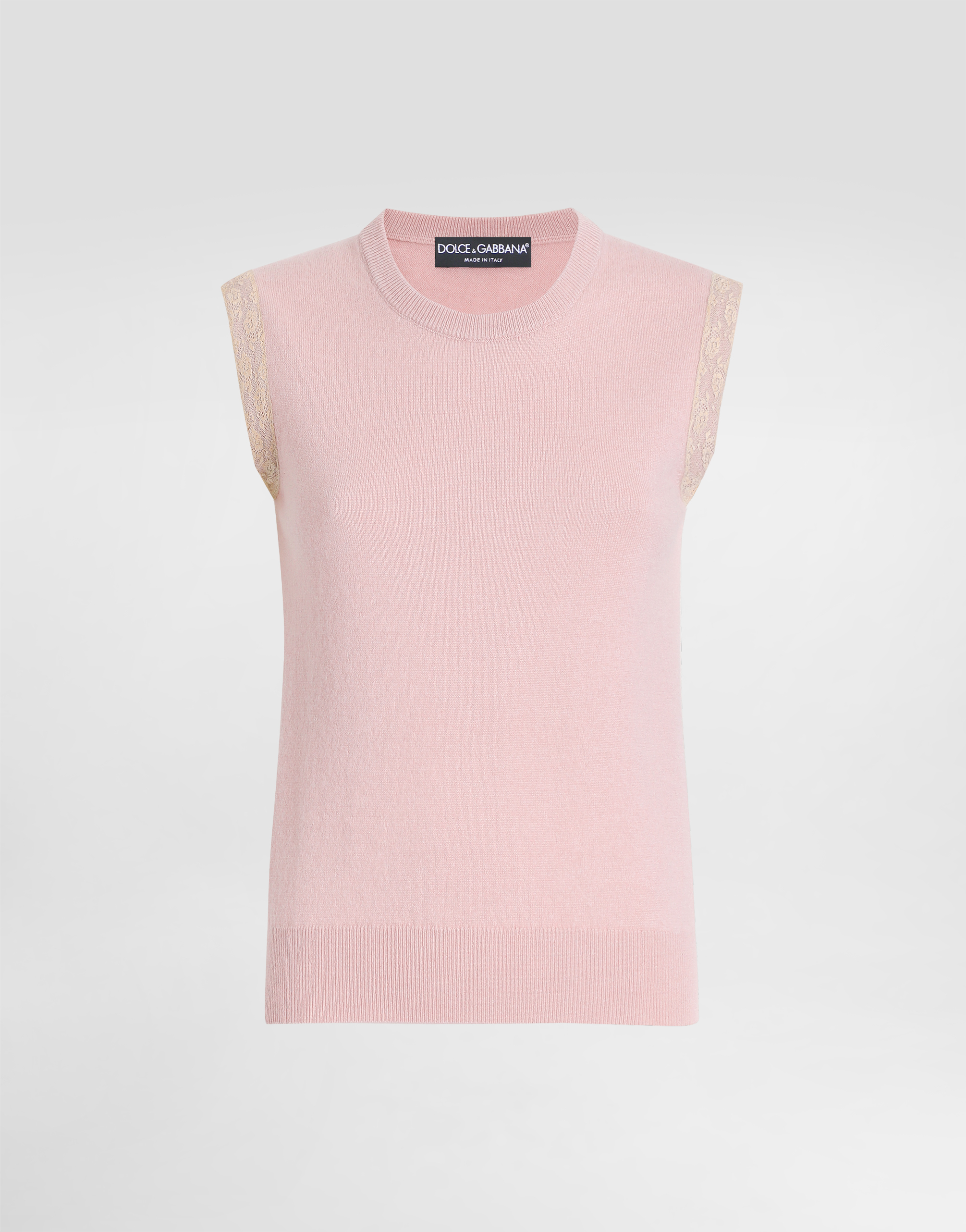 ピンクのウィメンズ Cashmere tank top | Dolce&Gabbana®