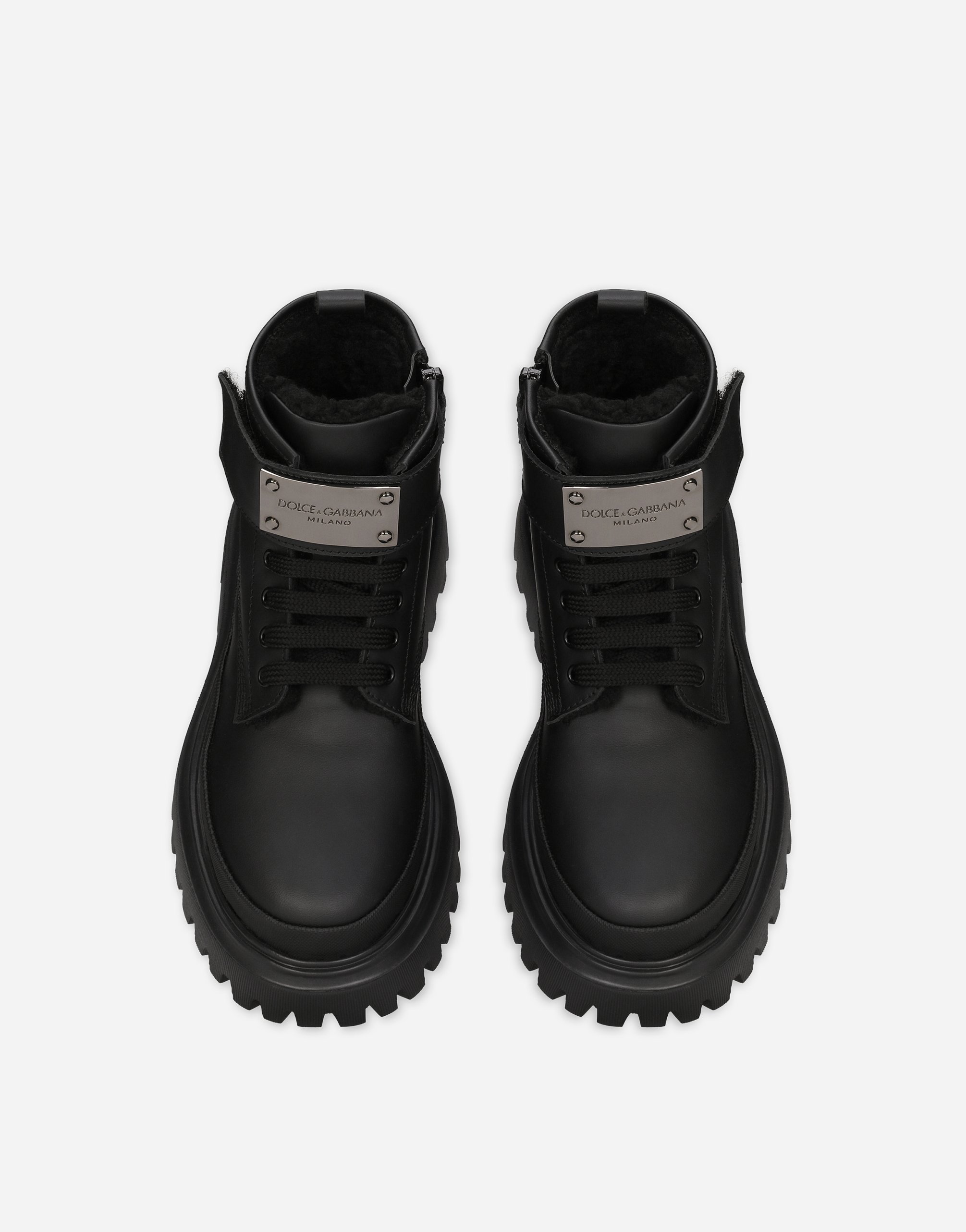 Calfskin ankle boots