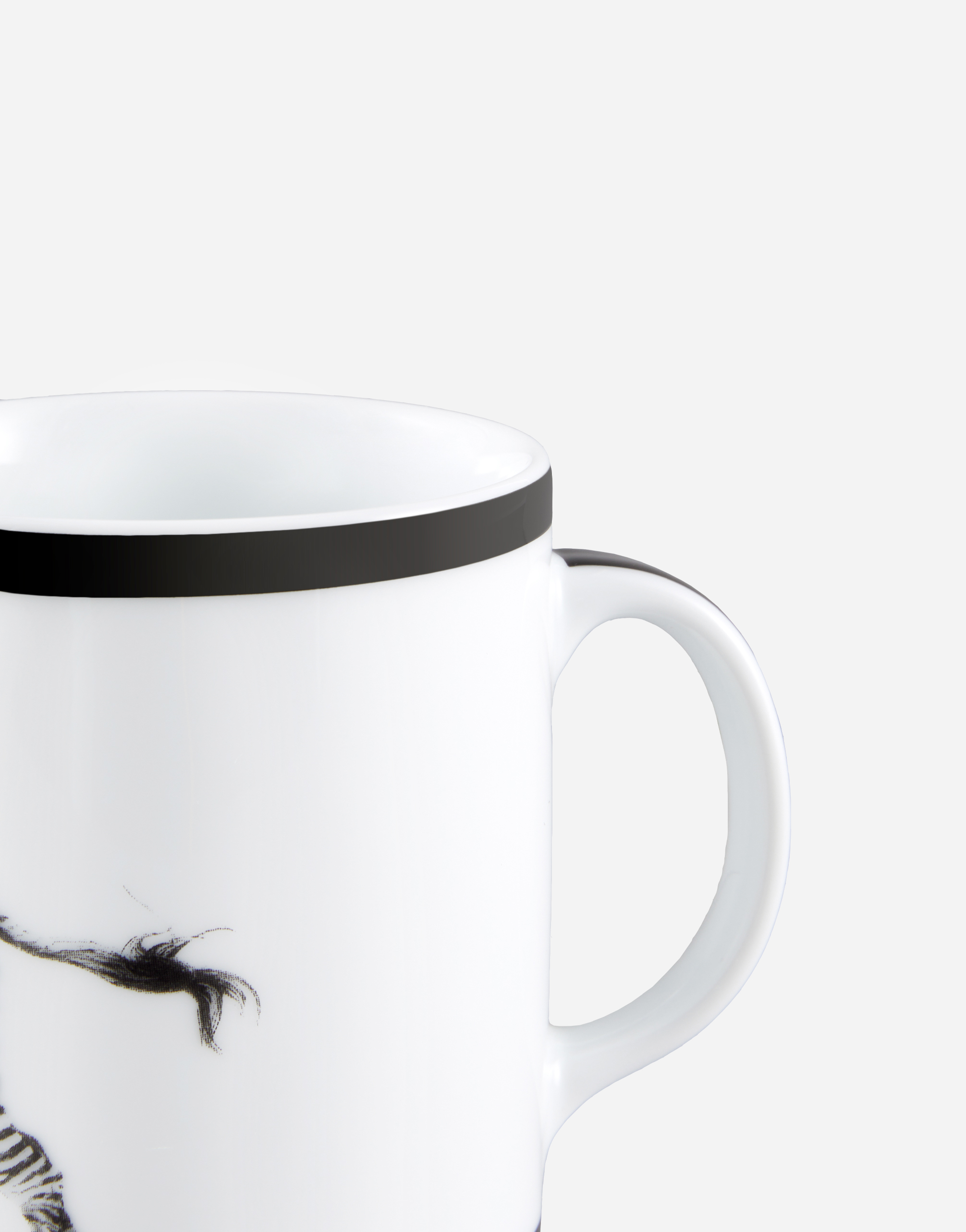 Dolce & Gabbana Porcelain Mug In Multicolor