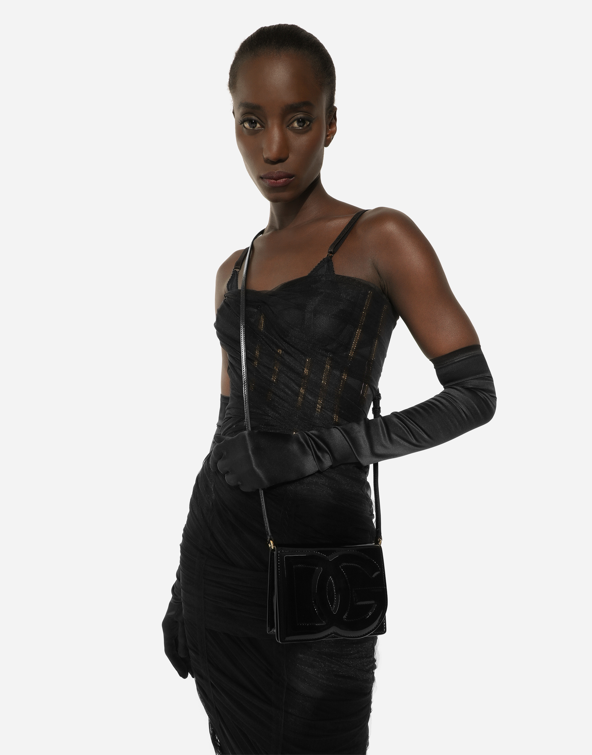 DOLCE & GABBANA SMALL DG LOGO BAG CROSSBODY BAG