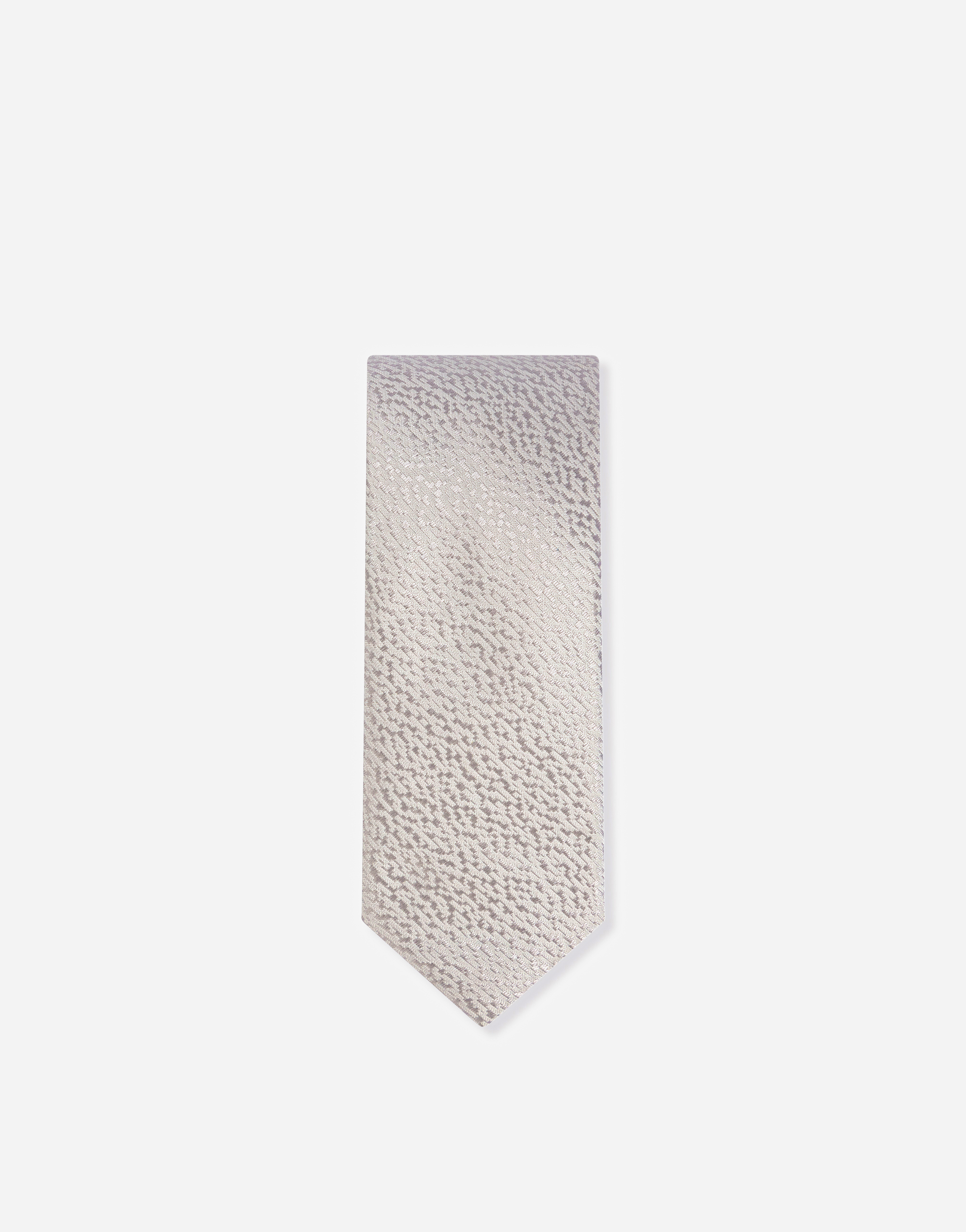 DOLCE & GABBANA 6 CM TIE-DESIGN SILK JACQUARD BLADE TIE