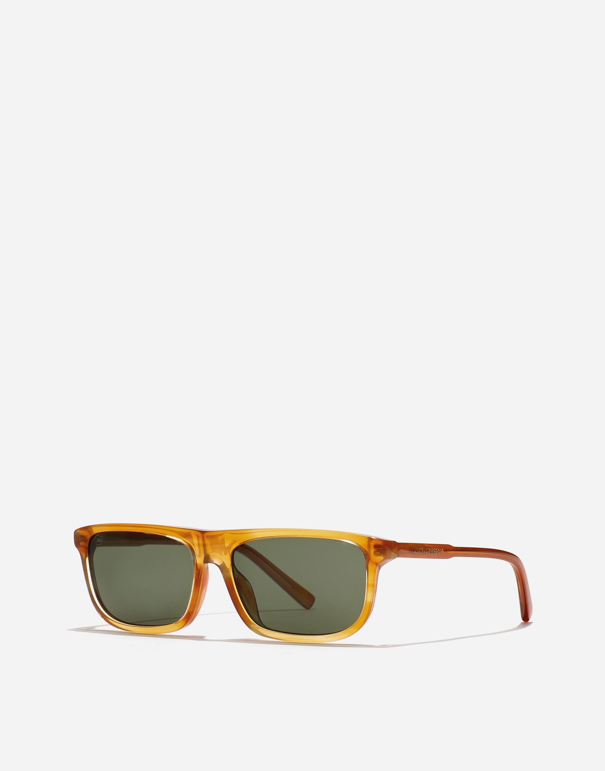  Dolce & Gabbana Dg Everyday Sunglasses - Homme Lunettes De Soleil Transp Camel On Striped Ginger Onesize 
