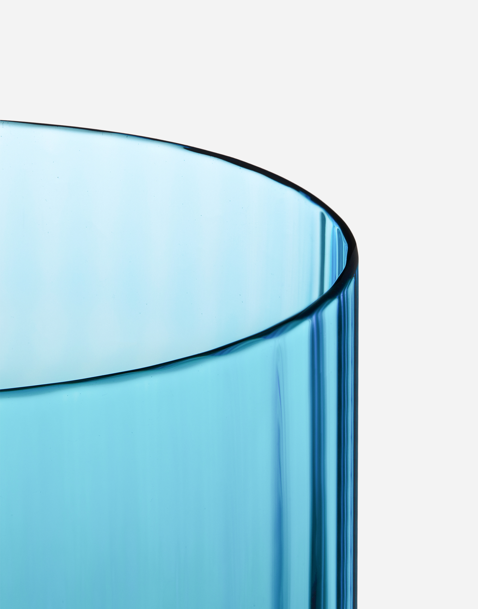 Dolce & Gabbana Set 2 Hand-blown Murano Beverage Glasses In Multicolor