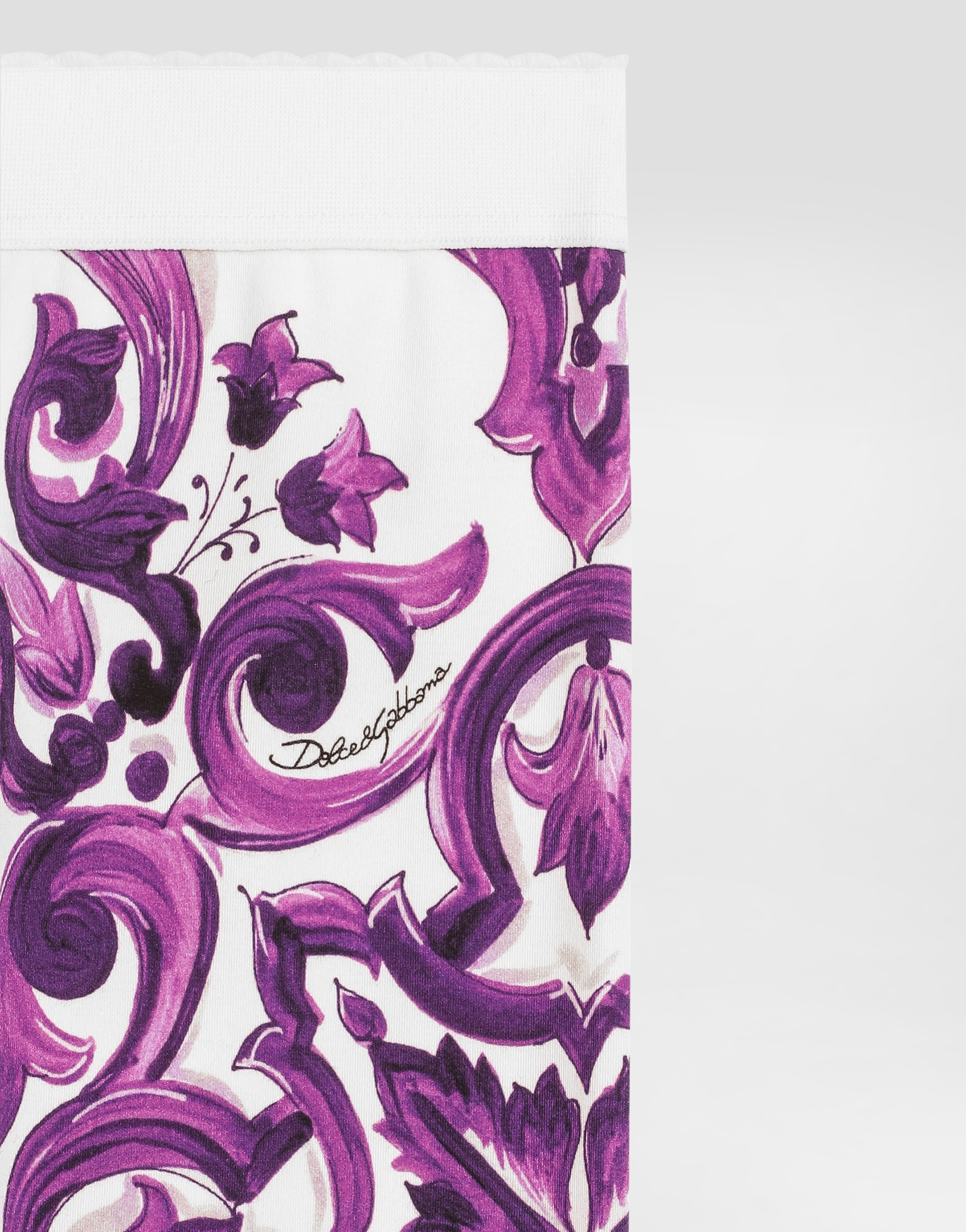 Majolica-print interlock leggings