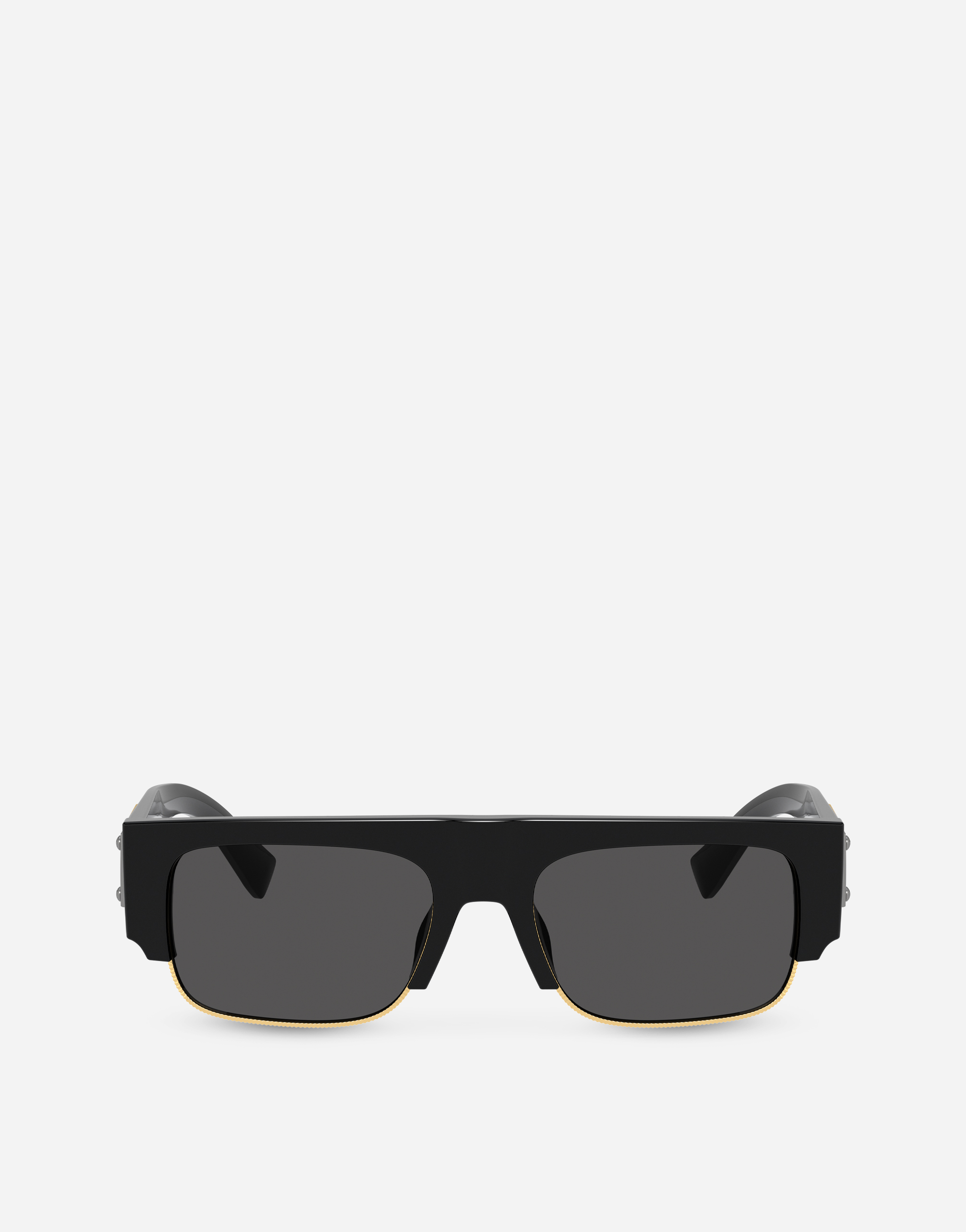 Dolce & Gabbana Logo Plaque Sunglasses In Black