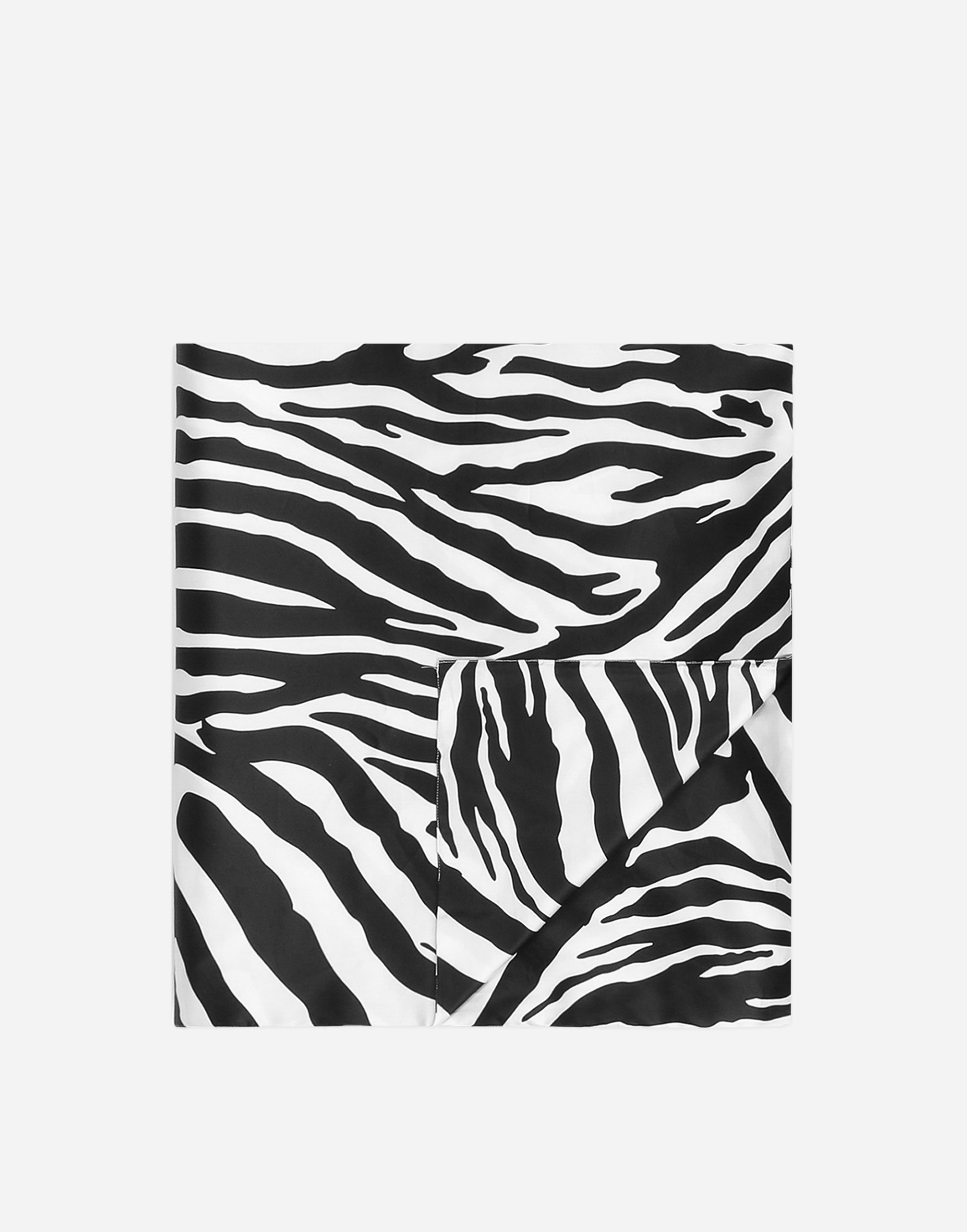 Dolce & Gabbana Cotton Sateen Duvet Cover In Black