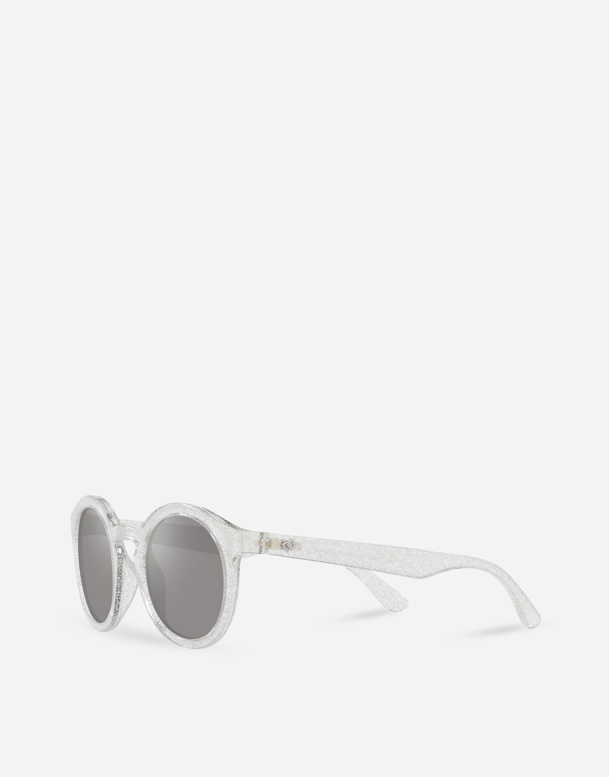 Shop Dolce & Gabbana New Pattern Sunglasses In White