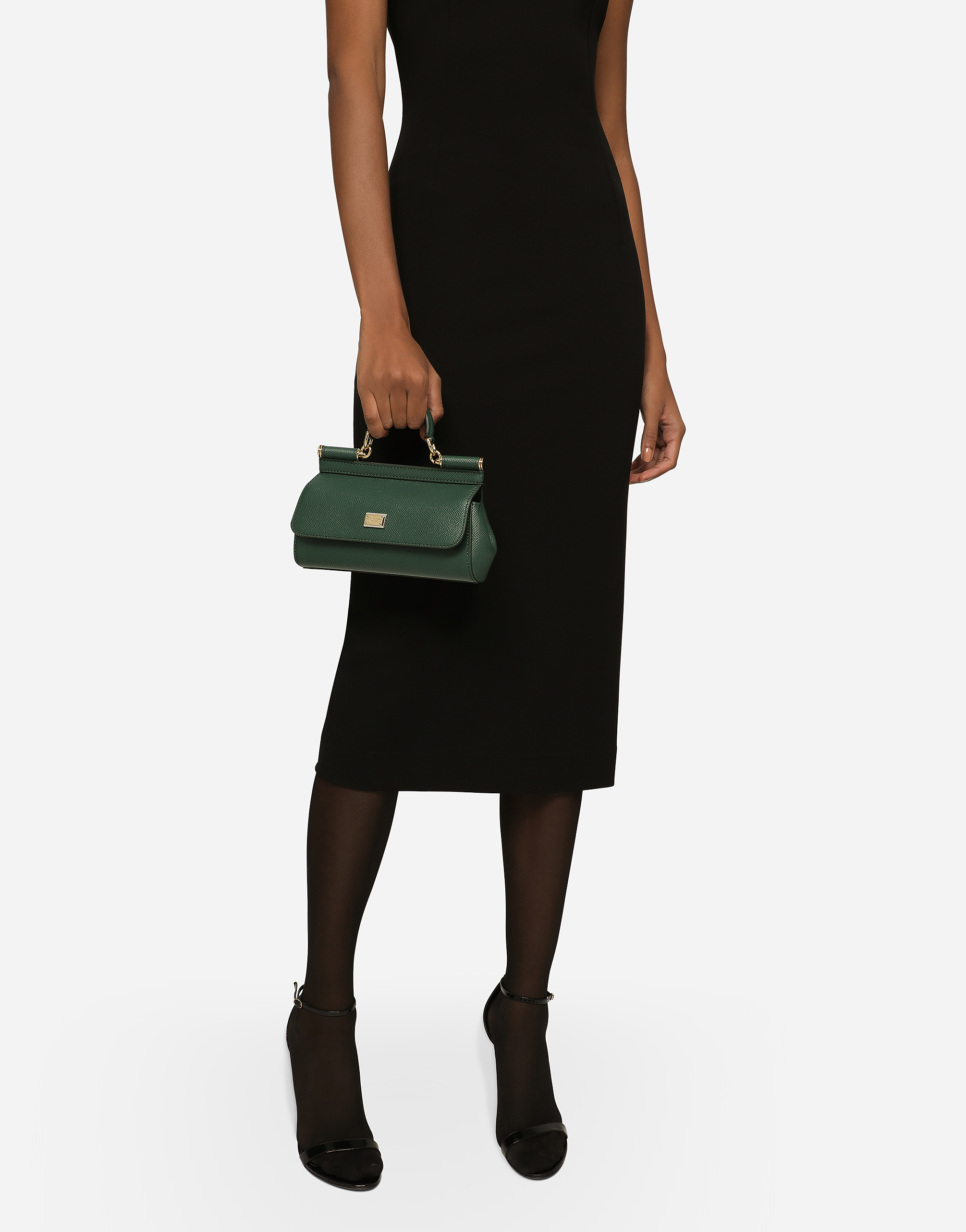 Dolce & Gabbana 'sicily' Small Handbag In Green
