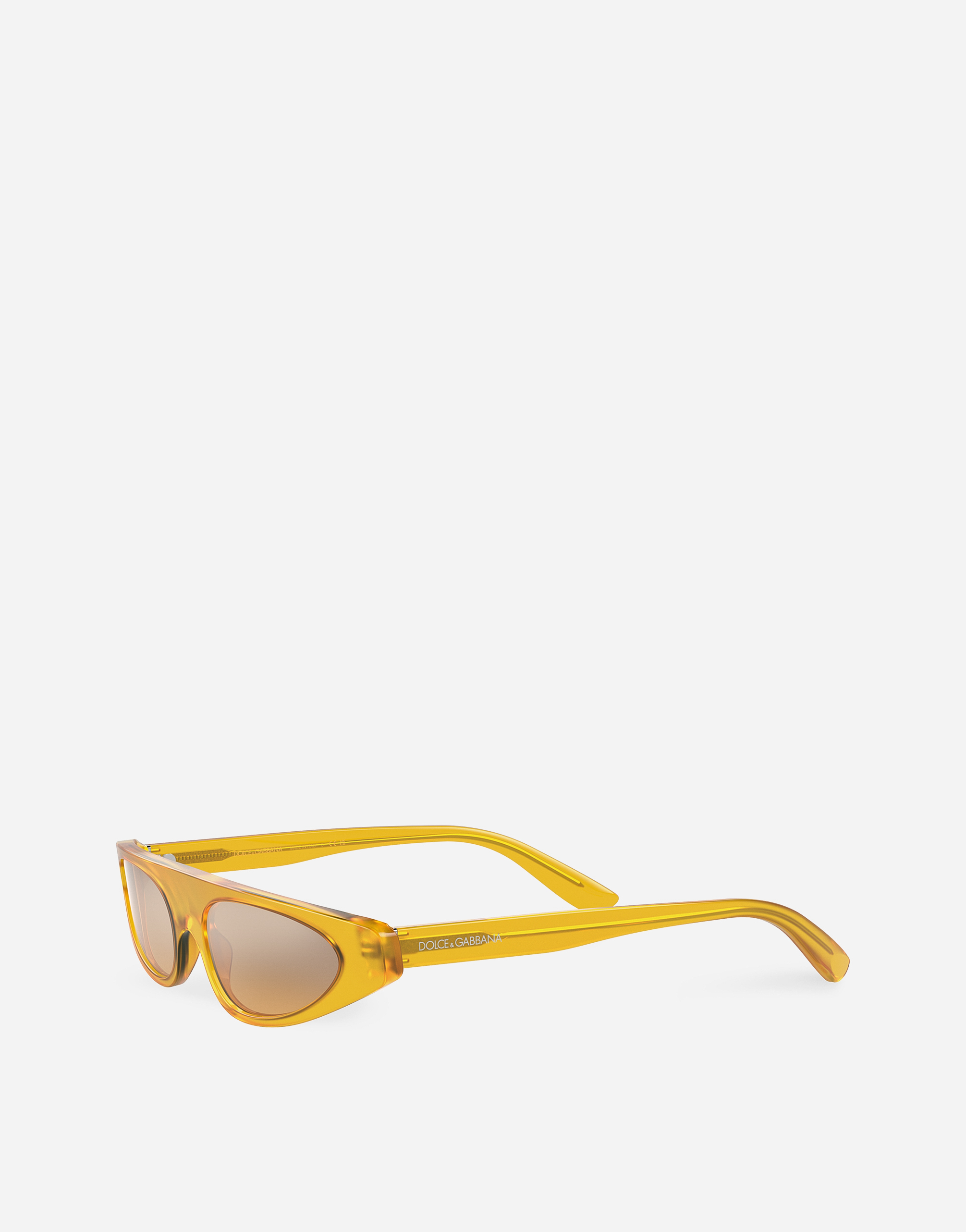 Shop Dolce & Gabbana Re-edition Sunglasses In Opaline Yellow