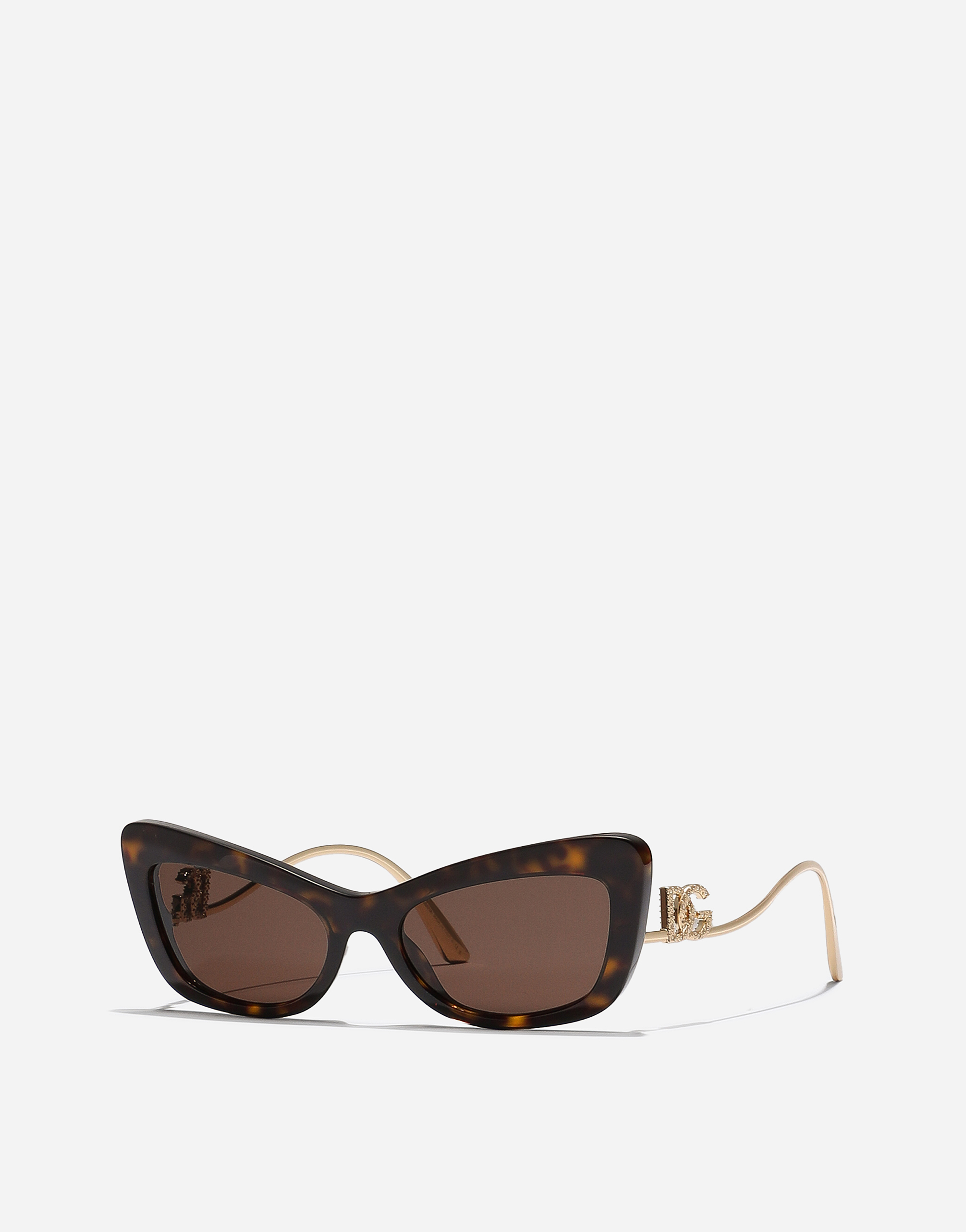 Dolce & Gabbana Cat-eye Frame Sunglasses In Brown