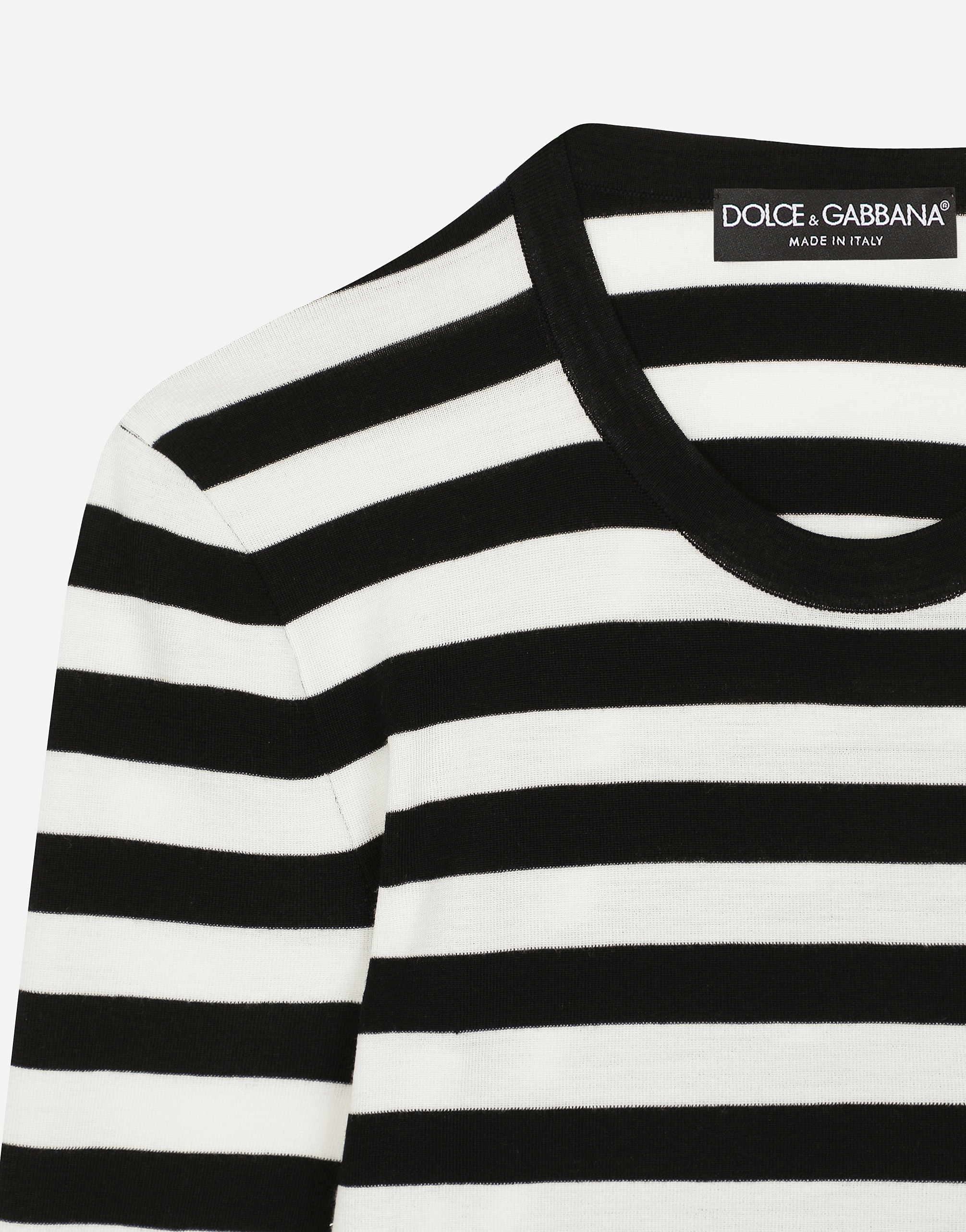 Dolce & Gabbana Striped Cropped Jumper In マルチカラー