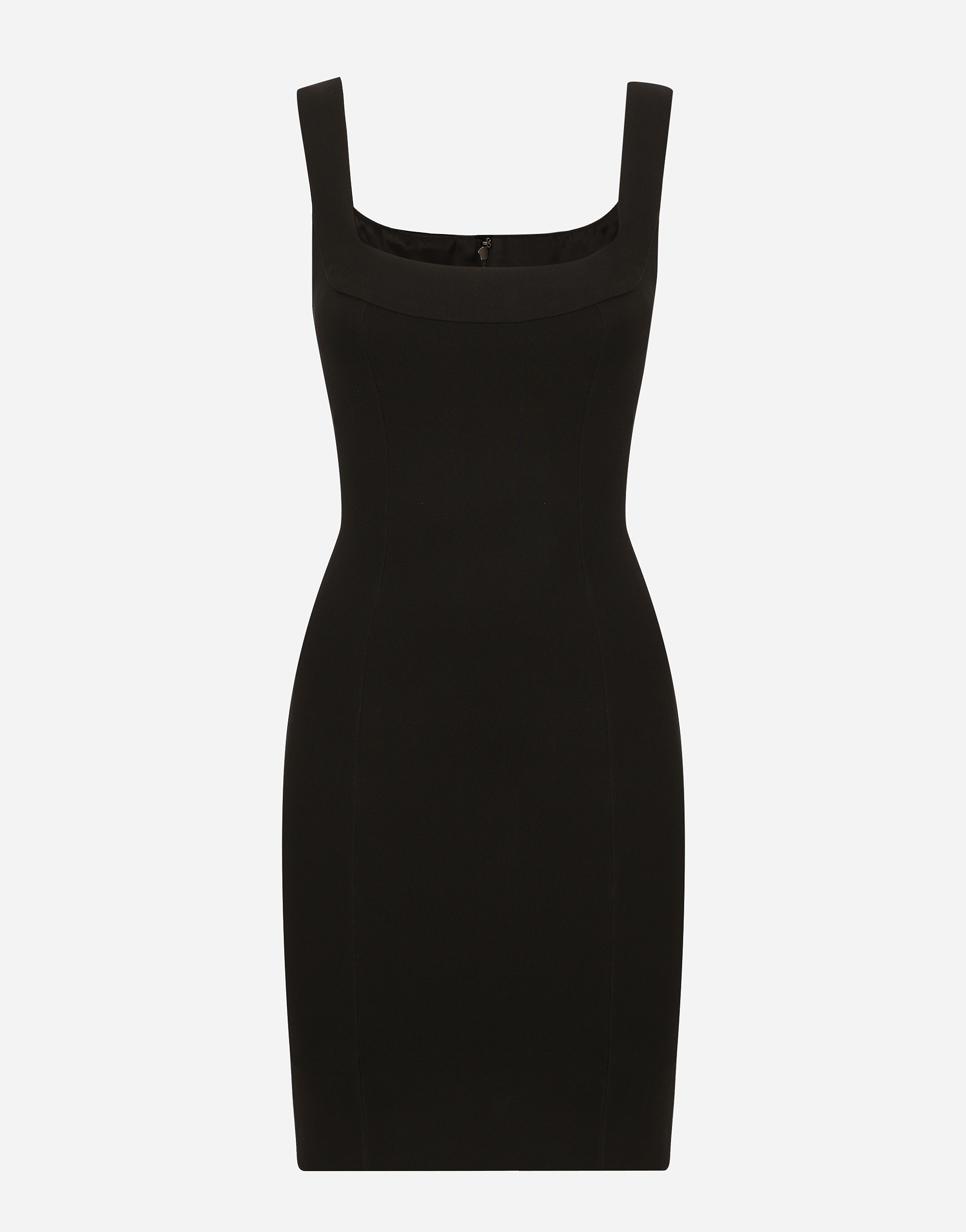 Dolce & Gabbana Short Jersey Sheath Dress - Woman Dresses Black Viscose