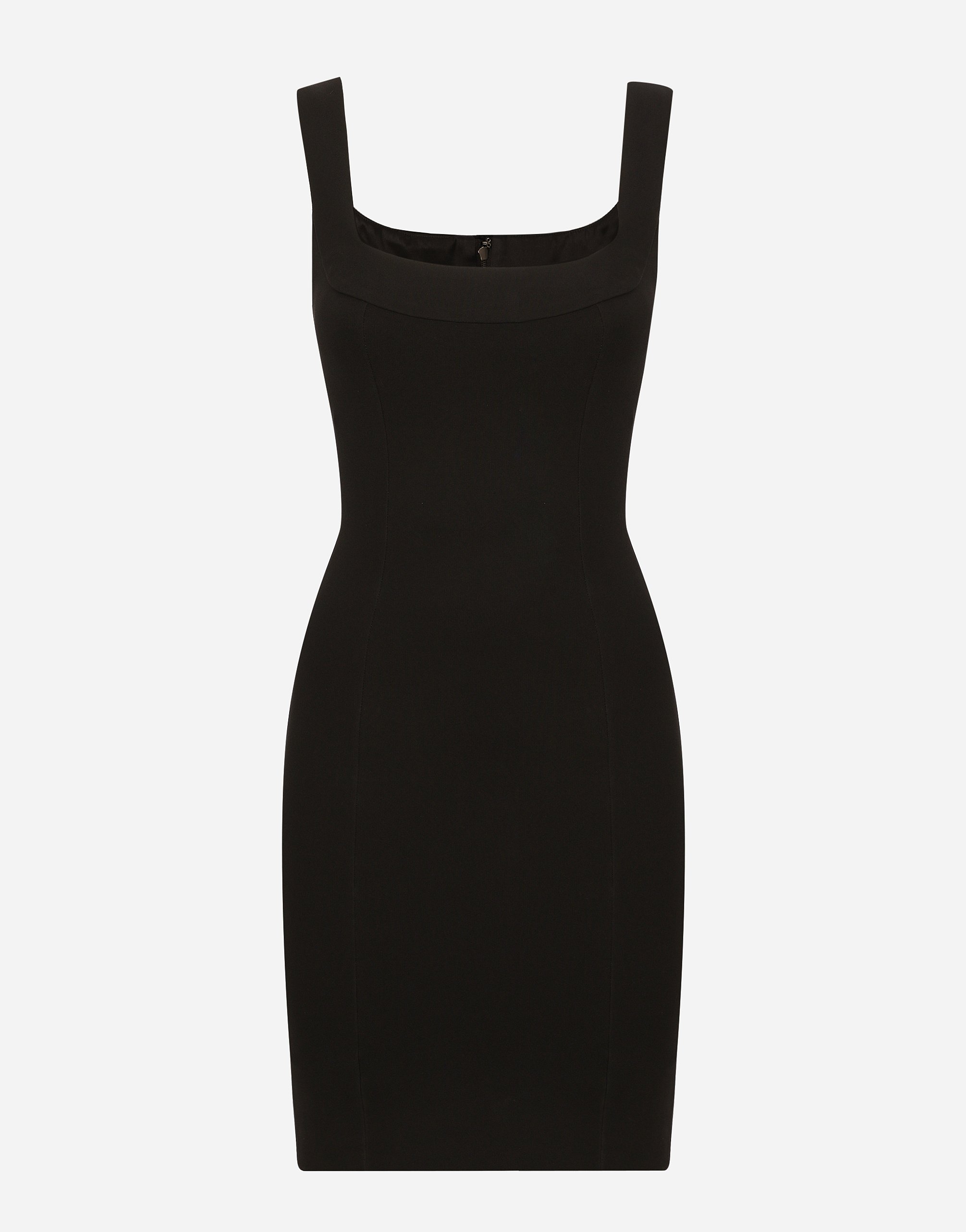Dolce & Gabbana Short Jersey Sheath Dress - Woman Dresses Black Viscose