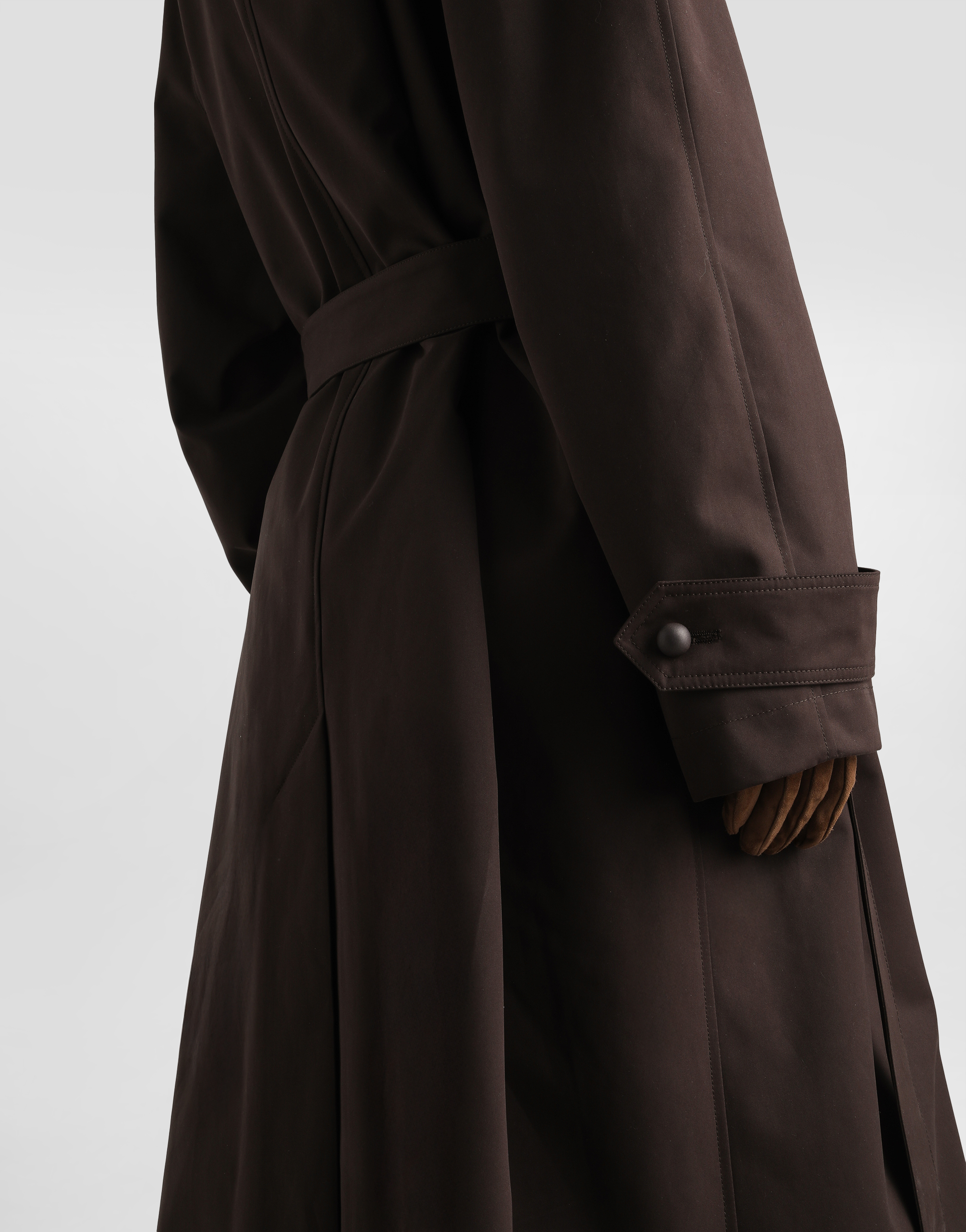 Trench coat technical gabardine