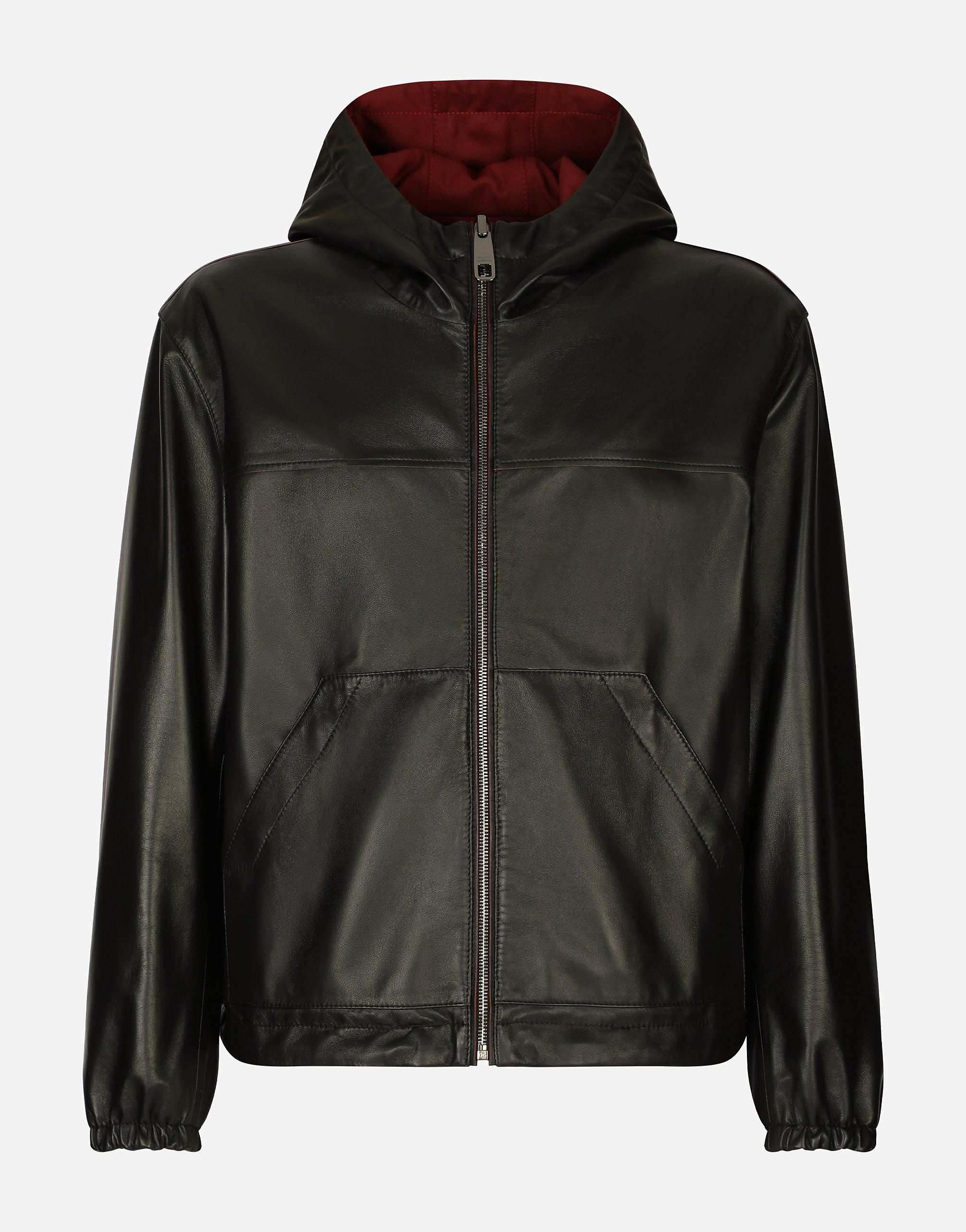 Dolce & Gabbana Reversible Hooded Jacket In Multicolor