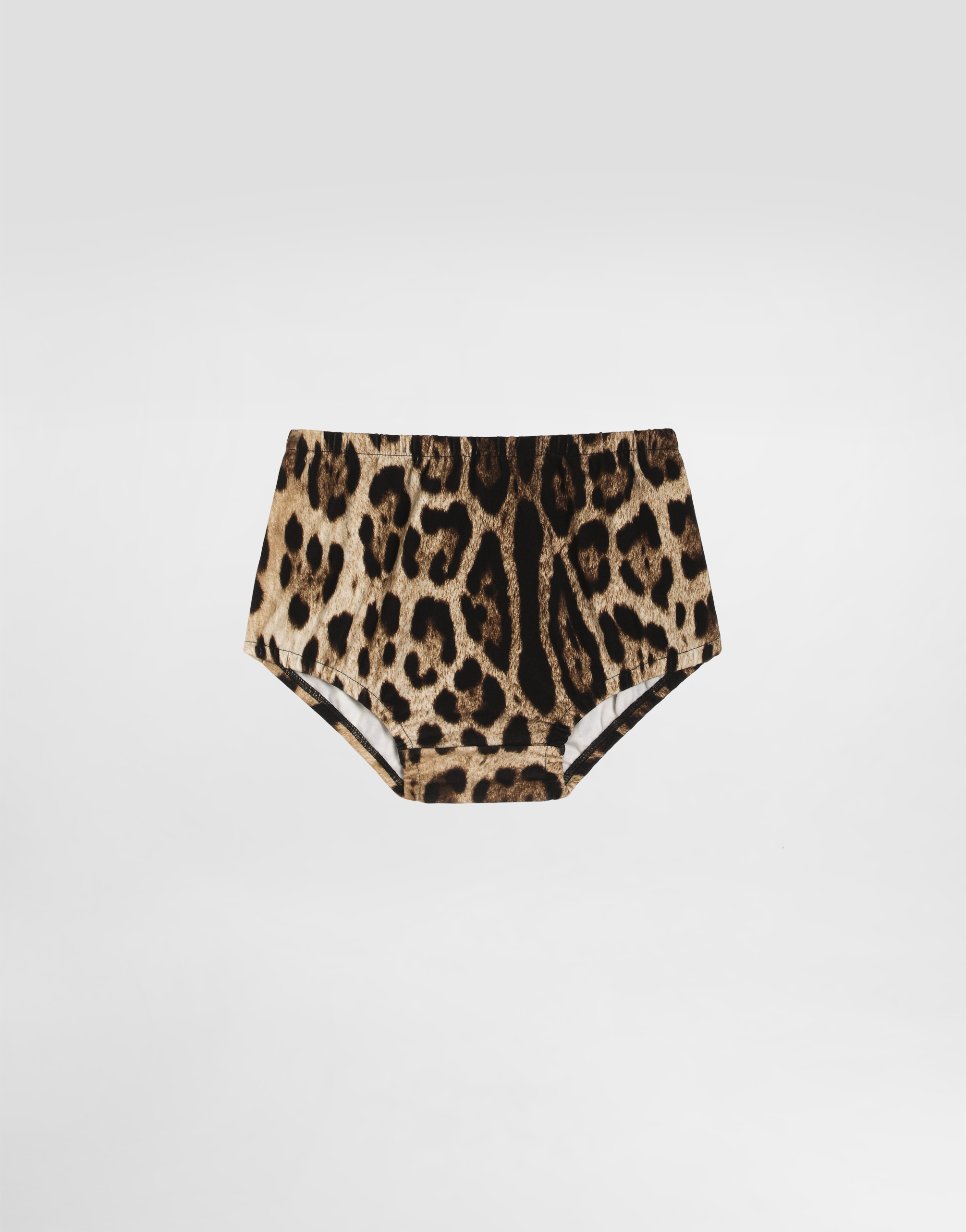  Dolce & Gabbana Leopard-print Interlock Dress - Frau Kleider Animalprint 24/30 Months 