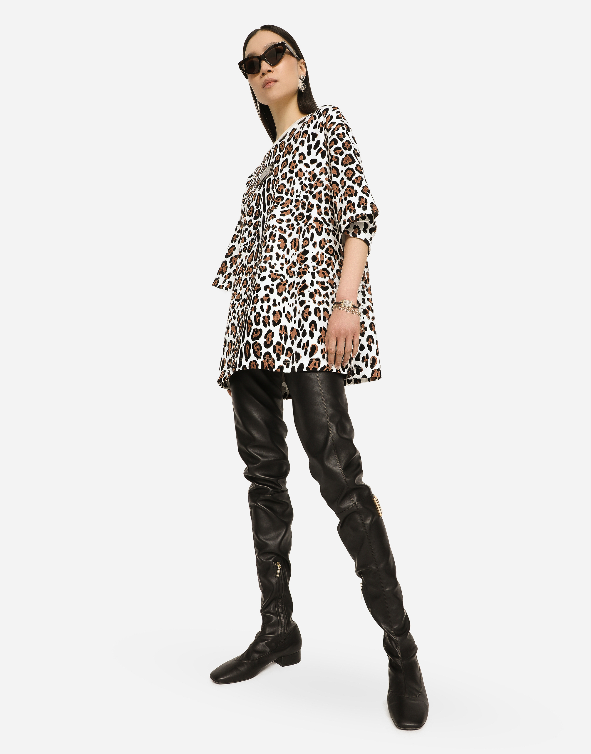 DOLCE & GABBANA BRACELET WITH CORD AND LOGO TAG