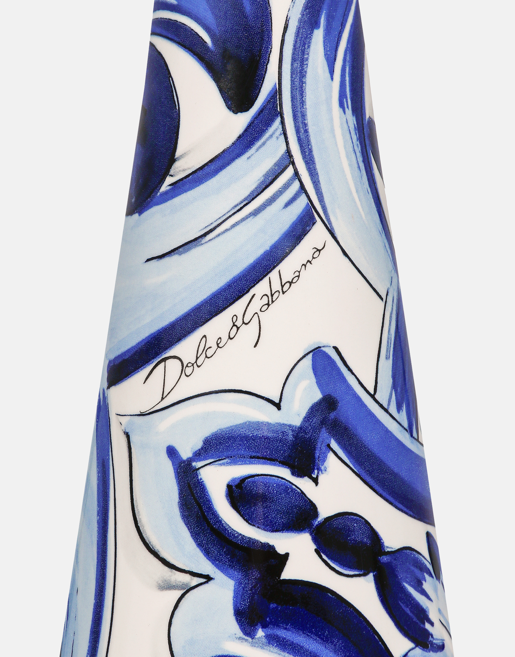 Dolce & Gabbana Medium Mediterraneo Candle Holder In Blue
