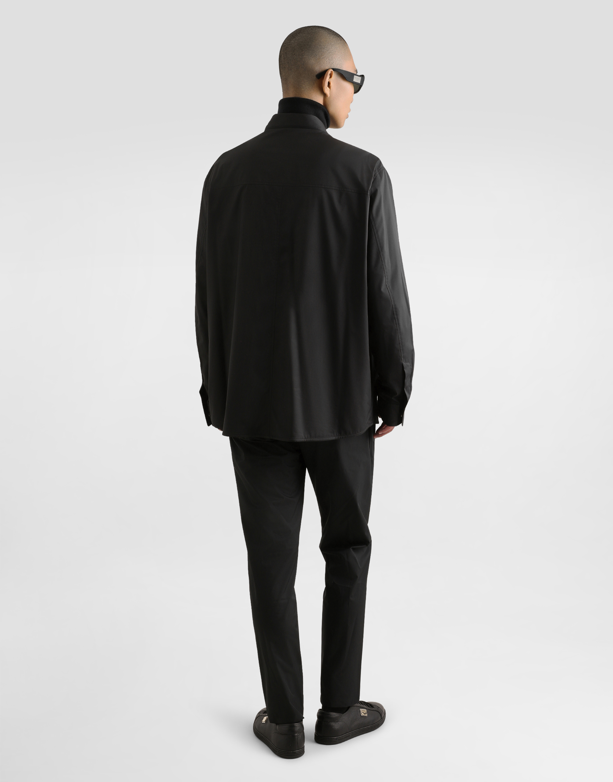 DOLCE & GABBANA NYLON SHIRT WITH LOGO TAG