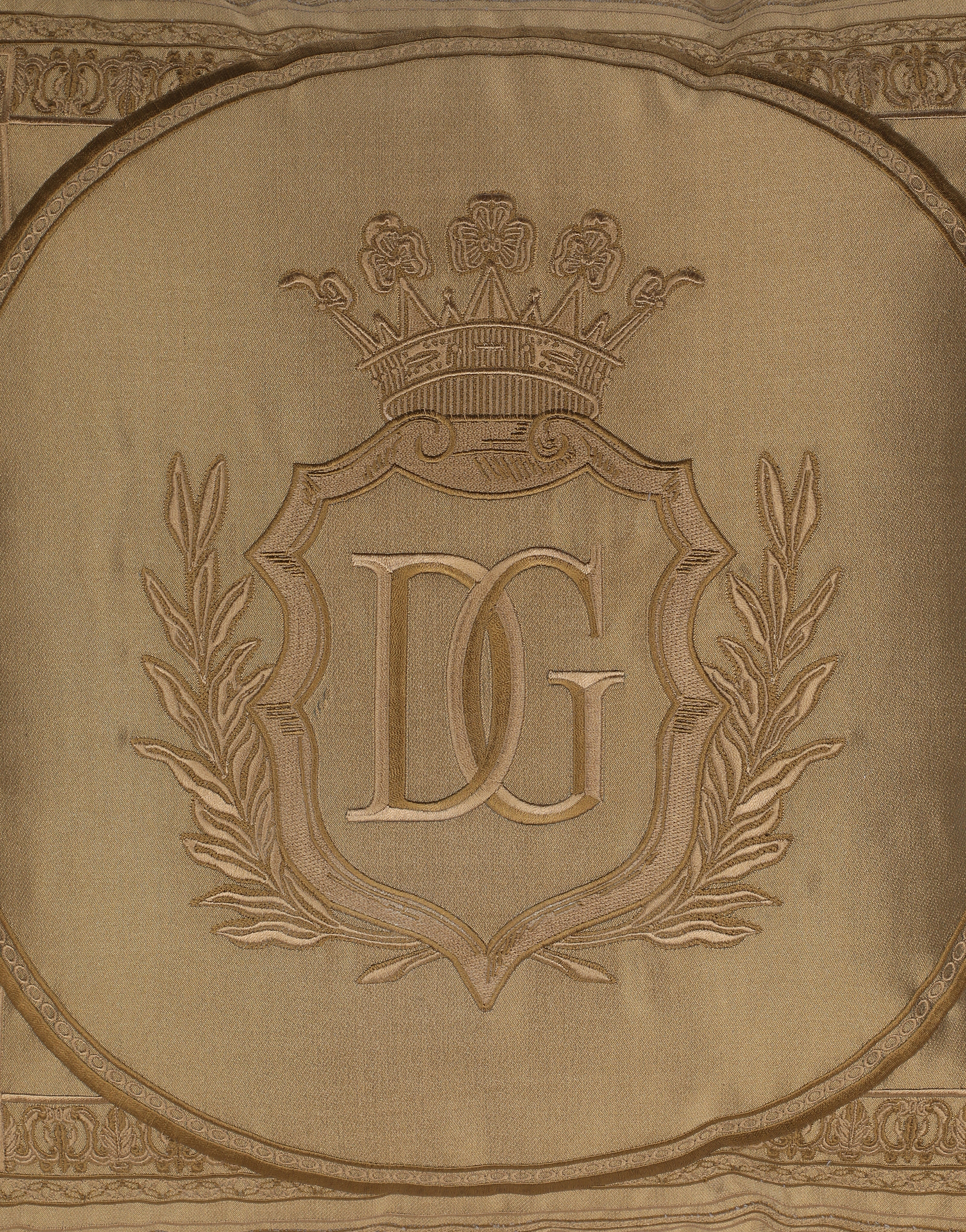 Dolce & Gabbana Mikado Silk Cushion Small In Multicolor