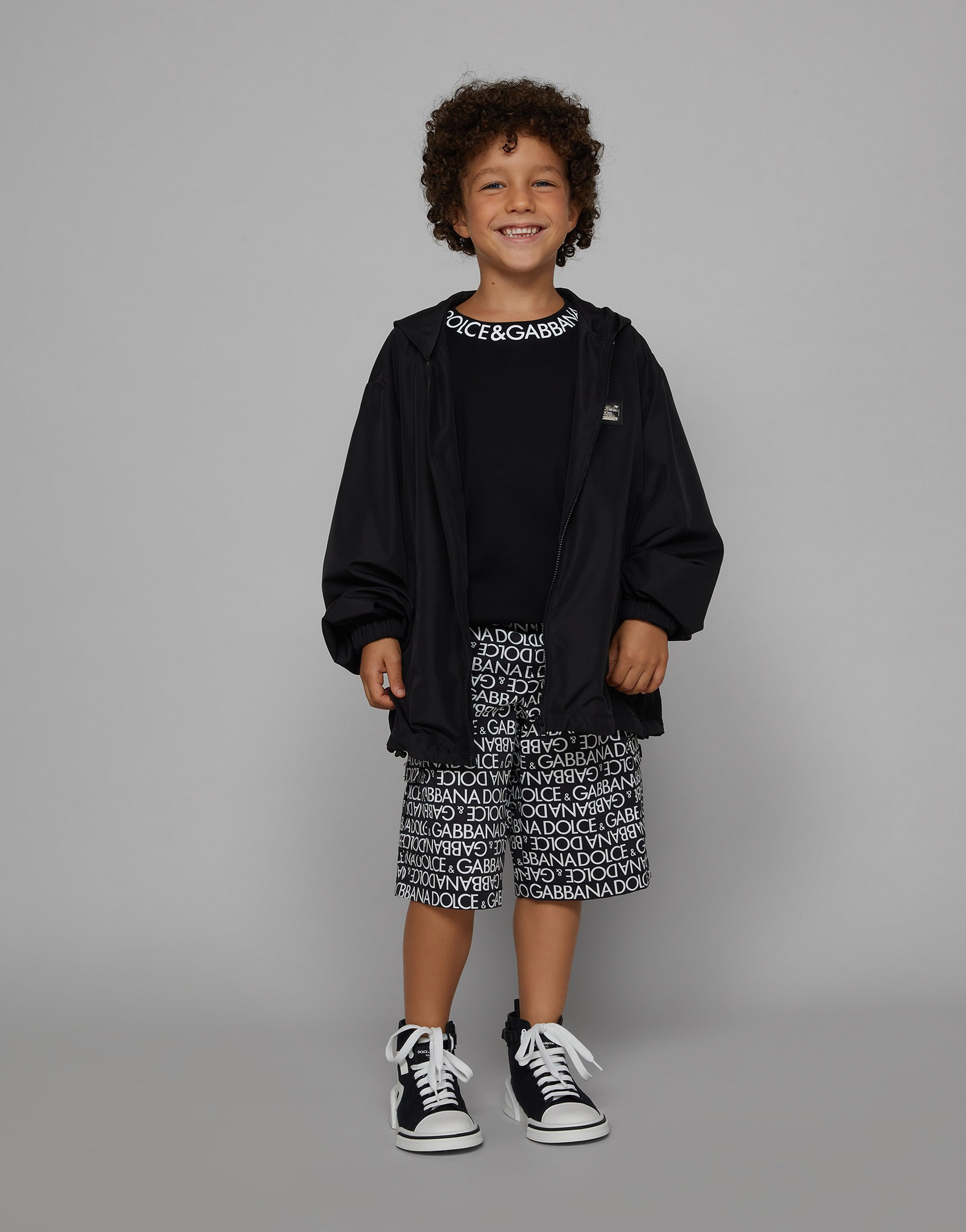 Jersey T-shirt with logo print