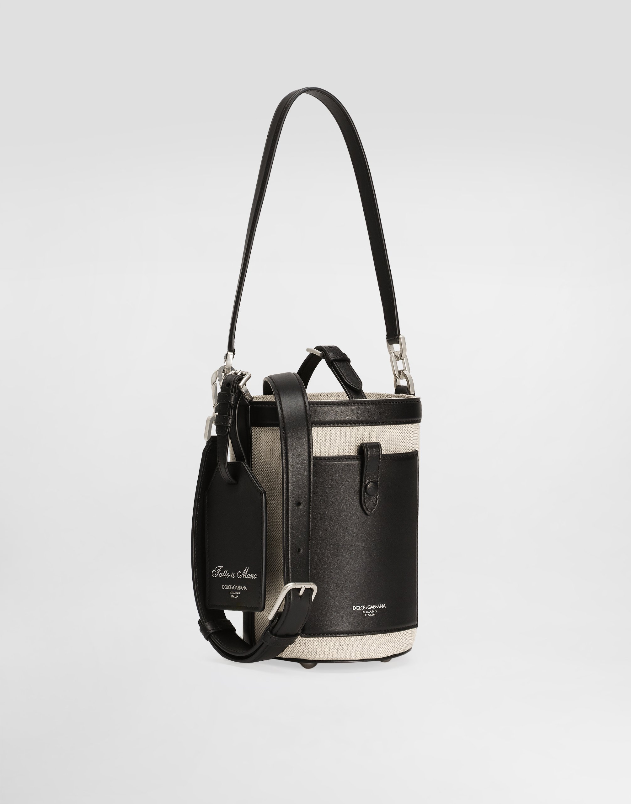 Dolce & Gabbana Fabric Bucket Bag In Multicolor