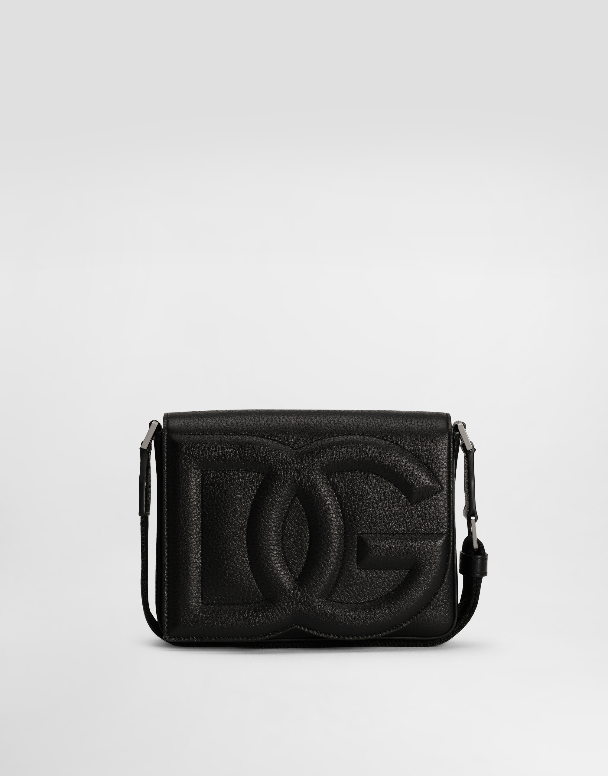 Dolce & Gabbana Medium Dg Logo Bag Crossbody Bag - Man Crossbody Bags Black Onesize