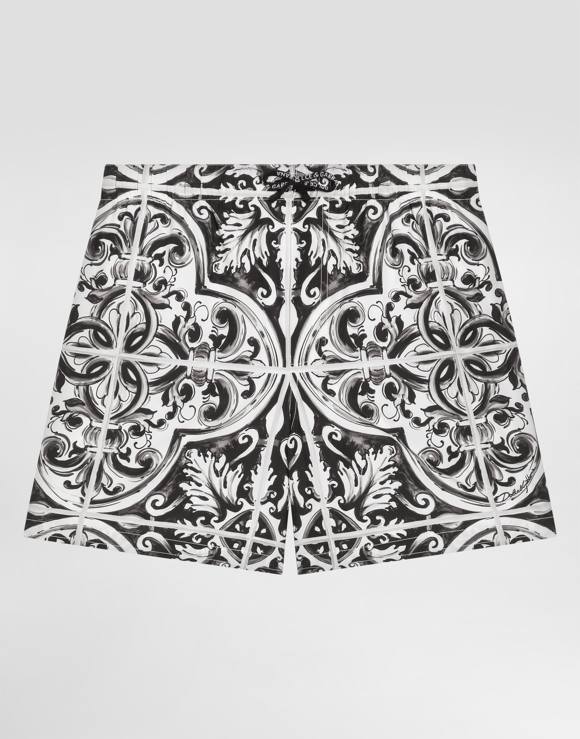 Dolce & Gabbana Majolica-print Canvas Medium Boxer Shorts