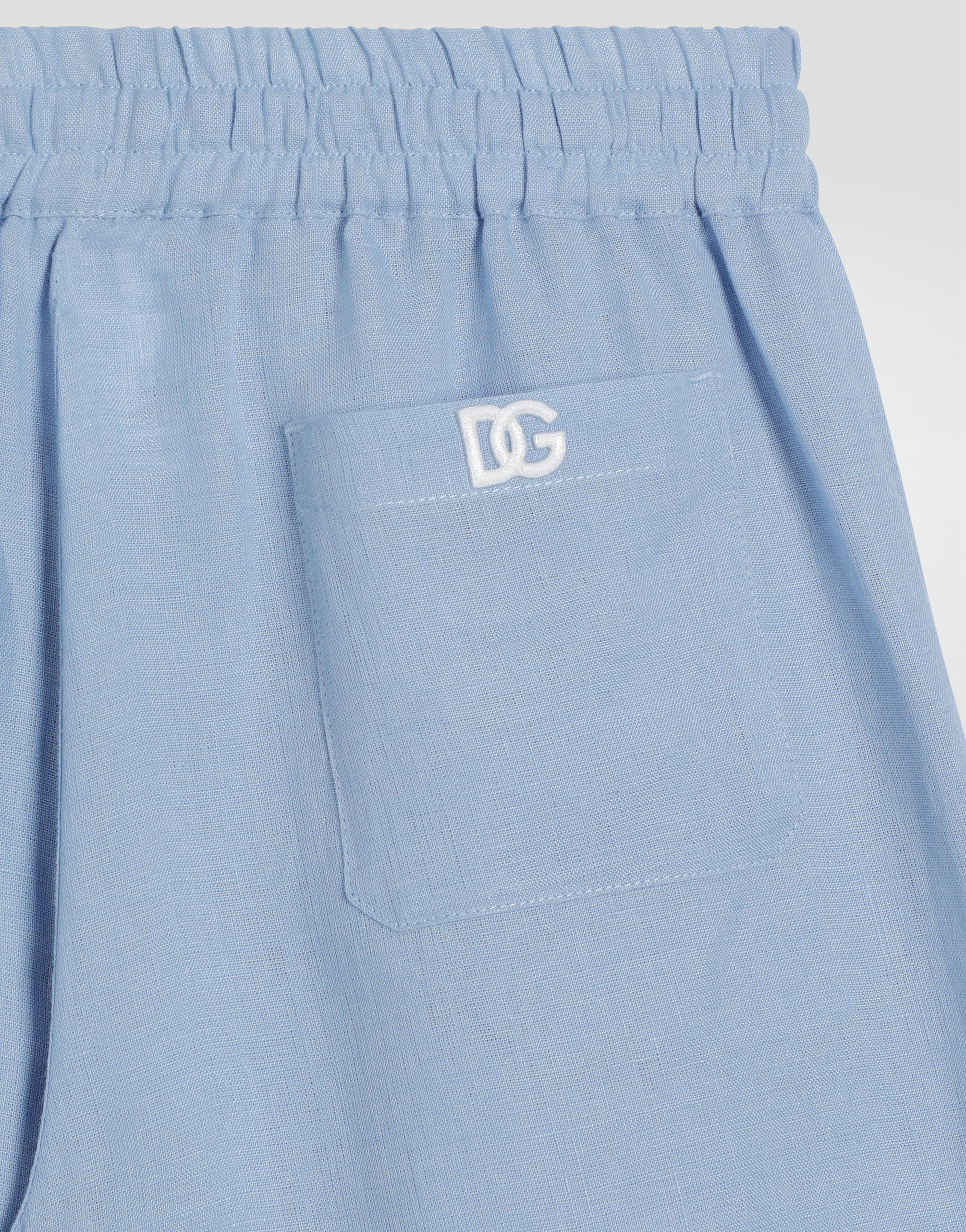 Linen canvas bermuda shorts