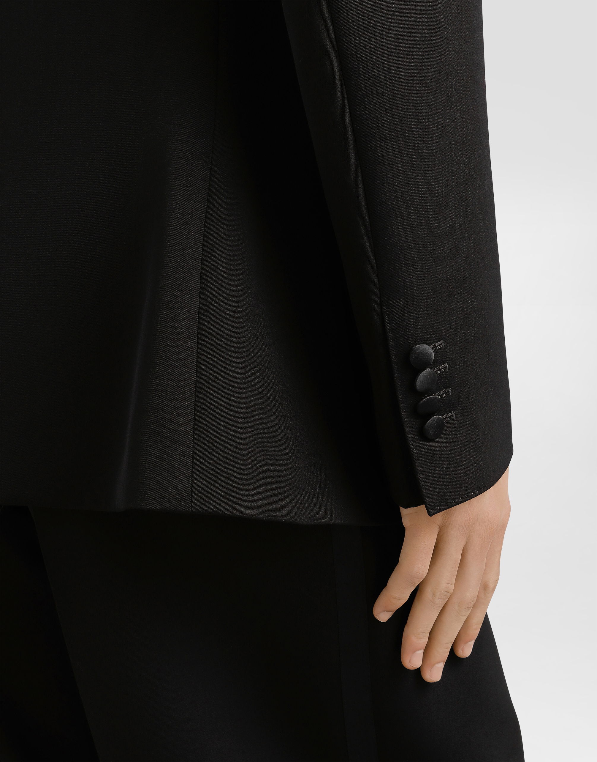 Double-breasted jacket inwool gabardine