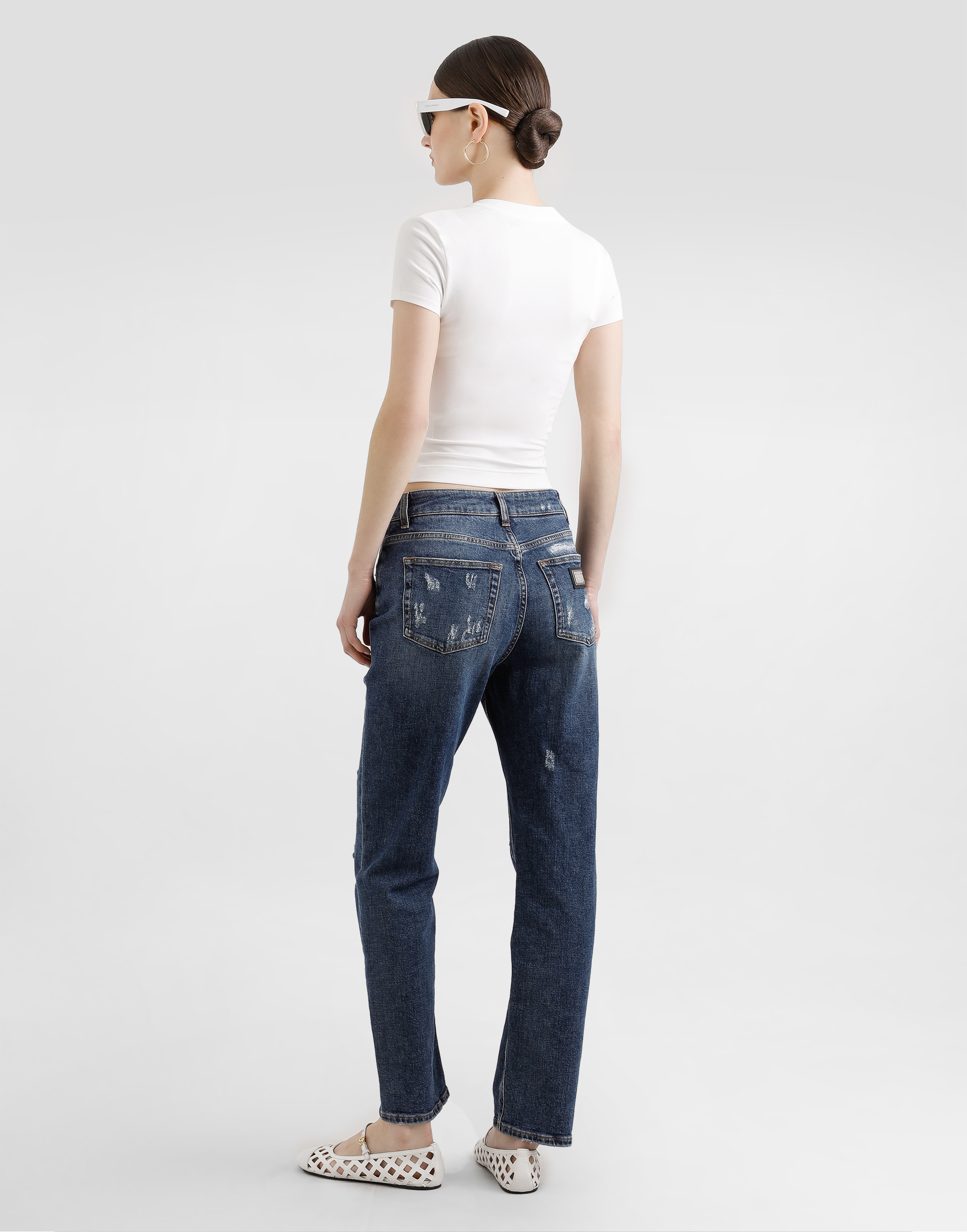 DOLCE & GABBANA SHORT-SLEEVED T-SHIRT WITH DG LOGO