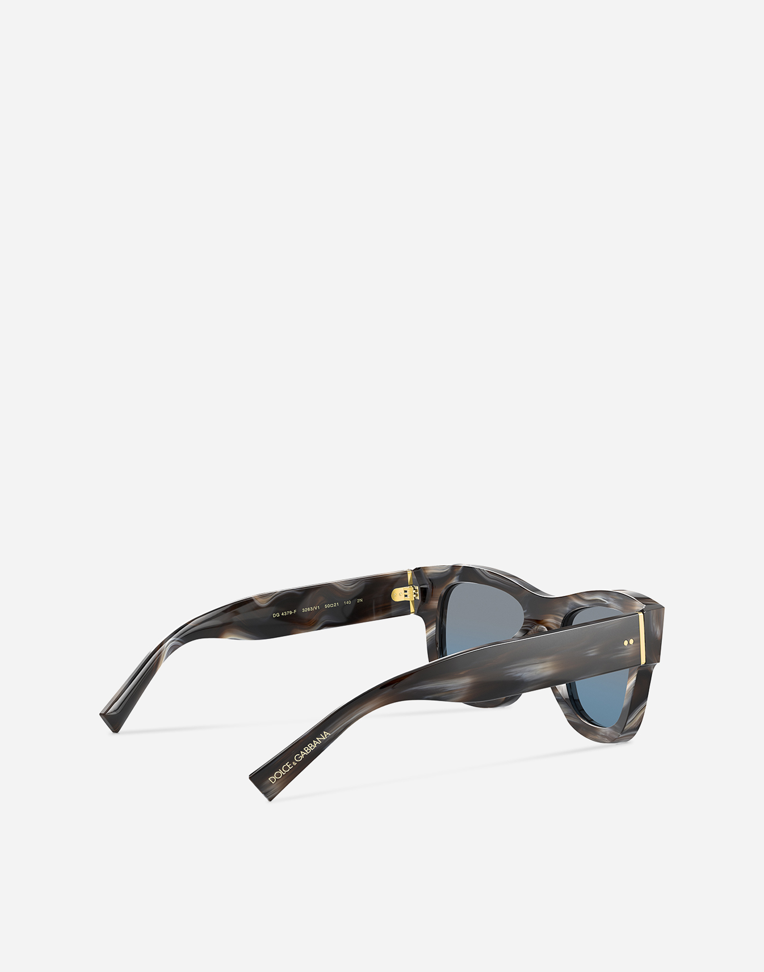 Shop Dolce & Gabbana Domenico Deep Sunglasses In Brown And Blue