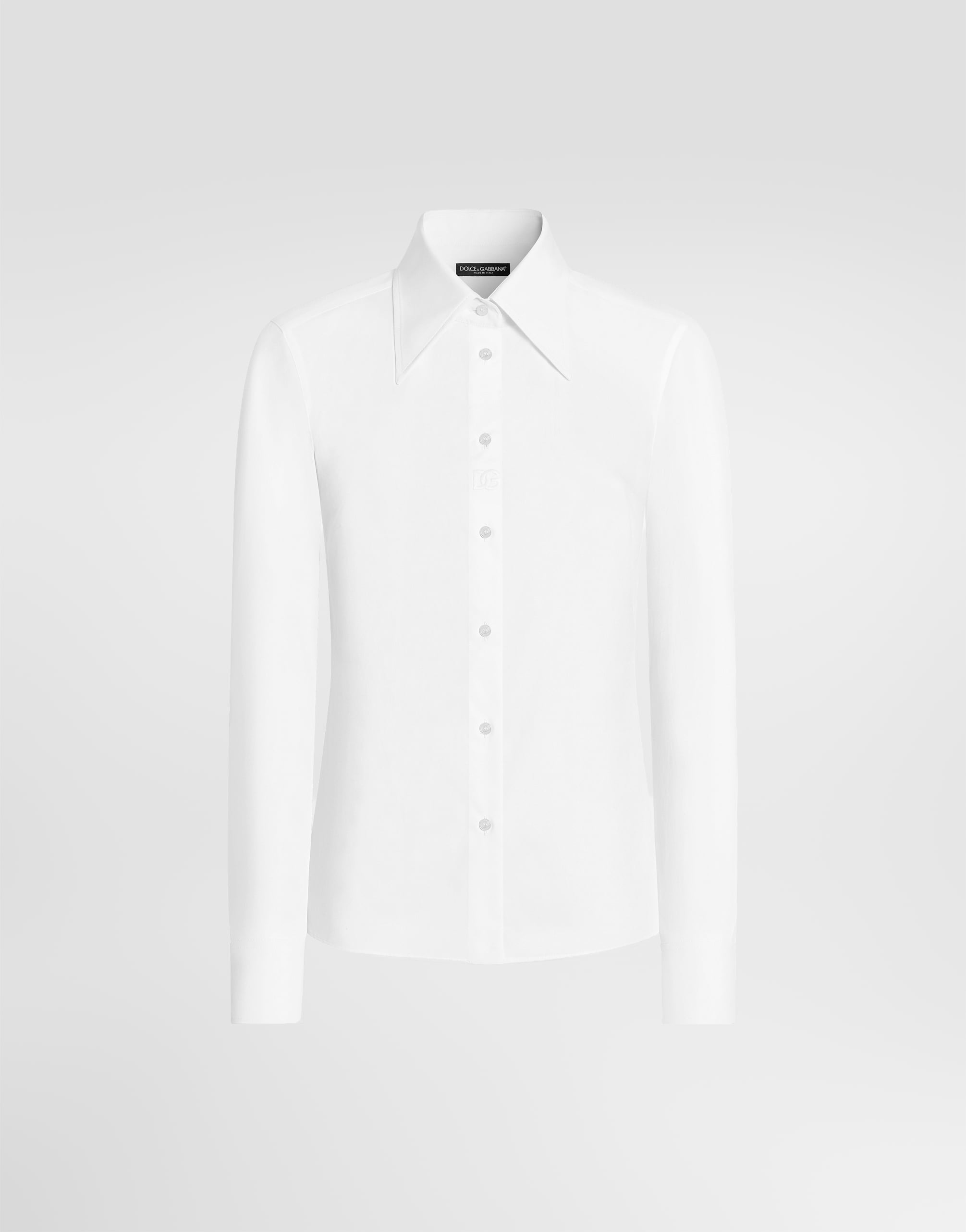 Poplin shirt in White for Women | Dolce&Gabbana® US