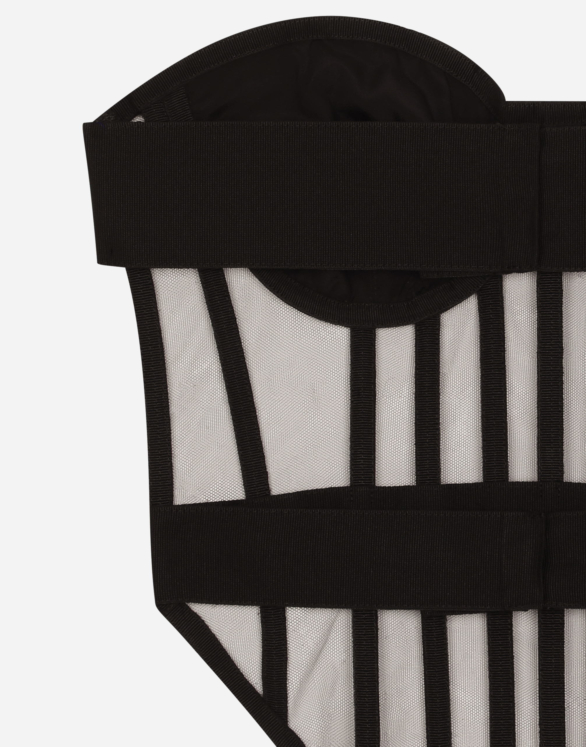 DOLCE & GABBANA KIM DOLCE&GABBANA TULLE CORSET WITH BONING AND MOLDED CUPS