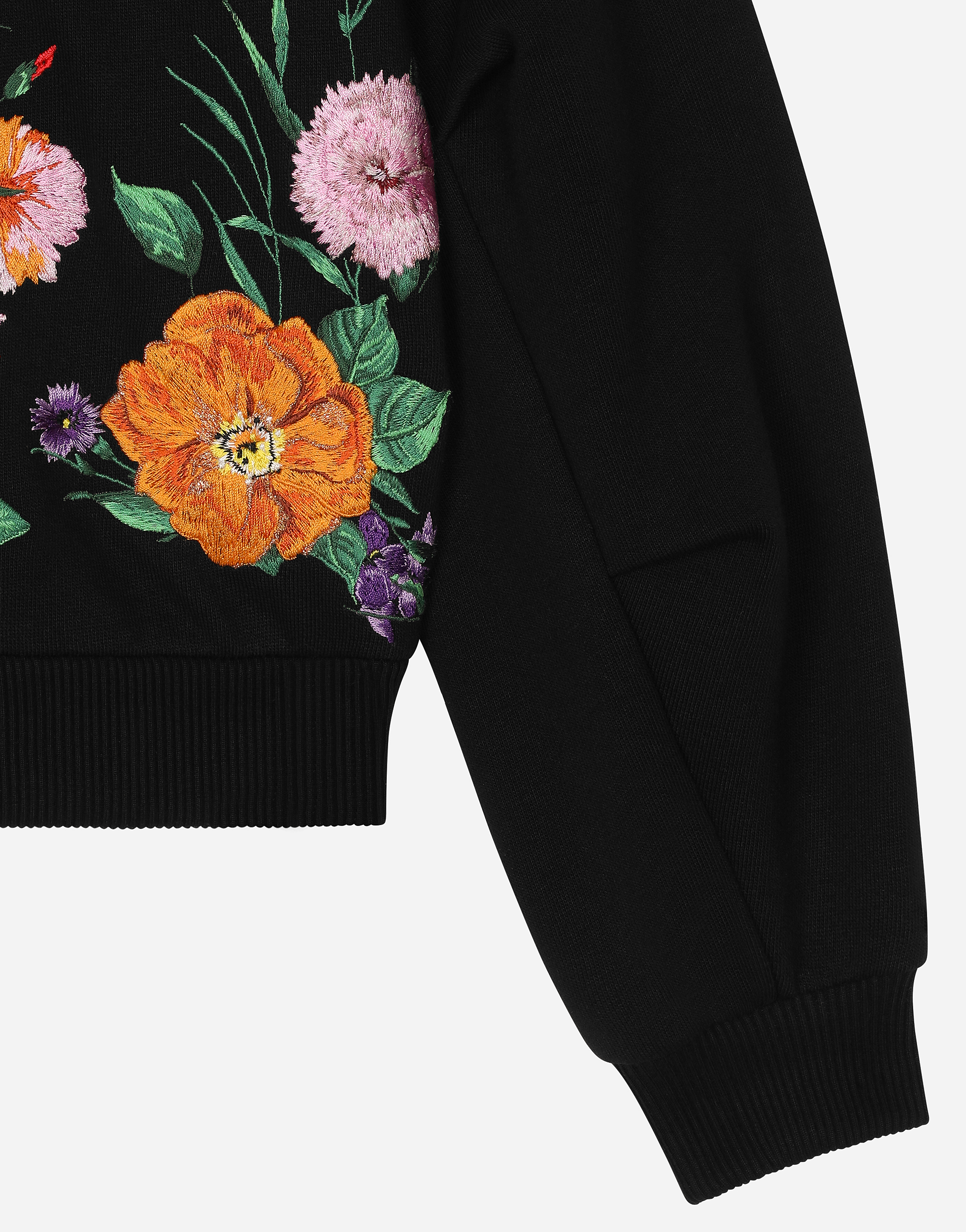 Dolce & Gabbana Felpa Giroc.man.lung In Black