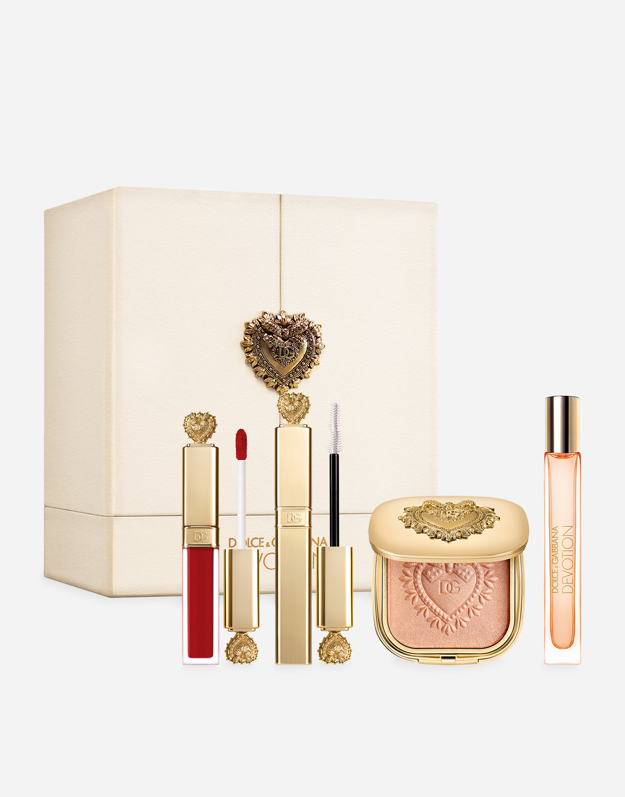 Shop Dolce & Gabbana Prestige Gift Set Dolce&gabbana Devotion Eau De Parfum And Makeup In -