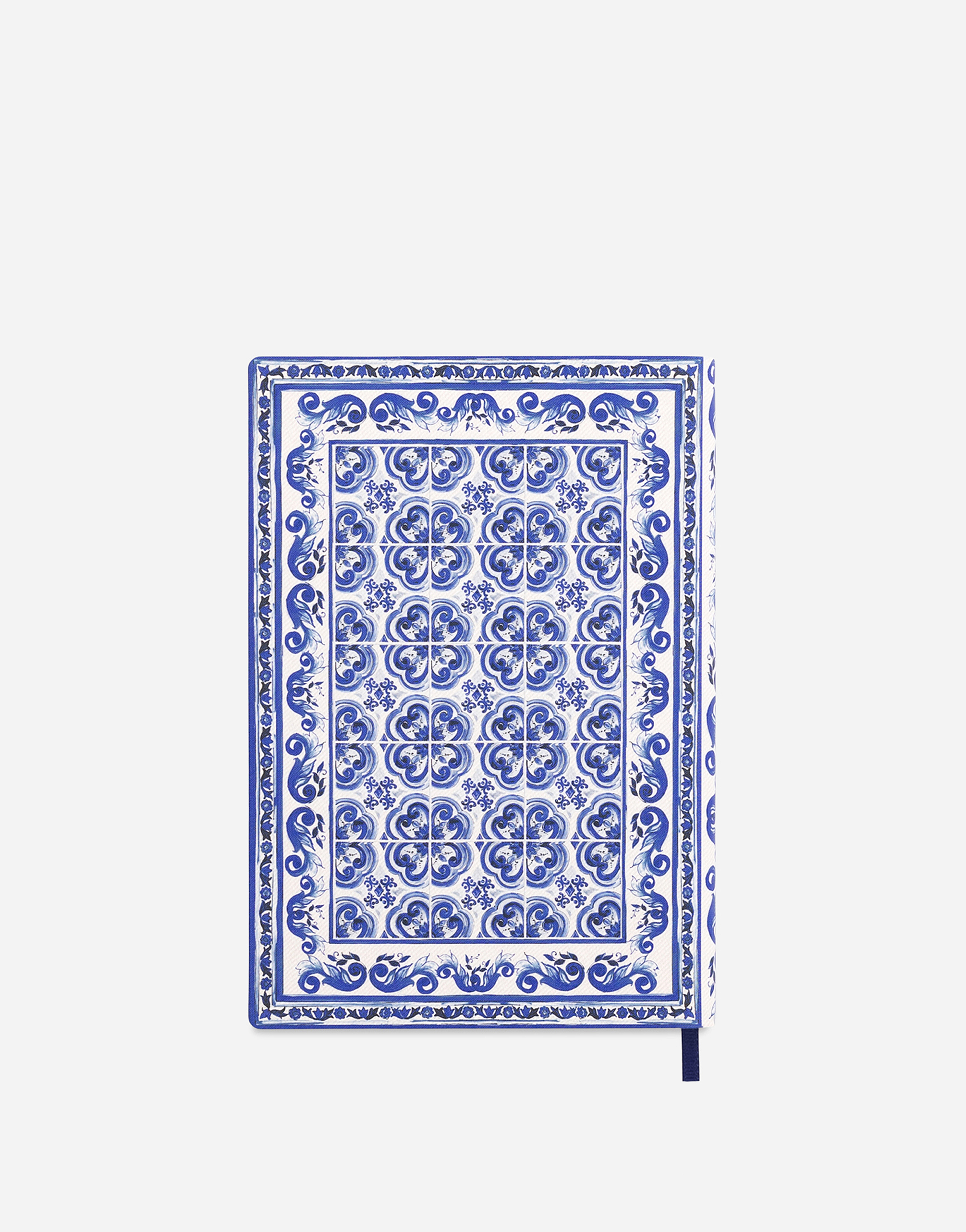 Shop Dolce & Gabbana Medium Ruled Notebook Textile Cover In Multicolor